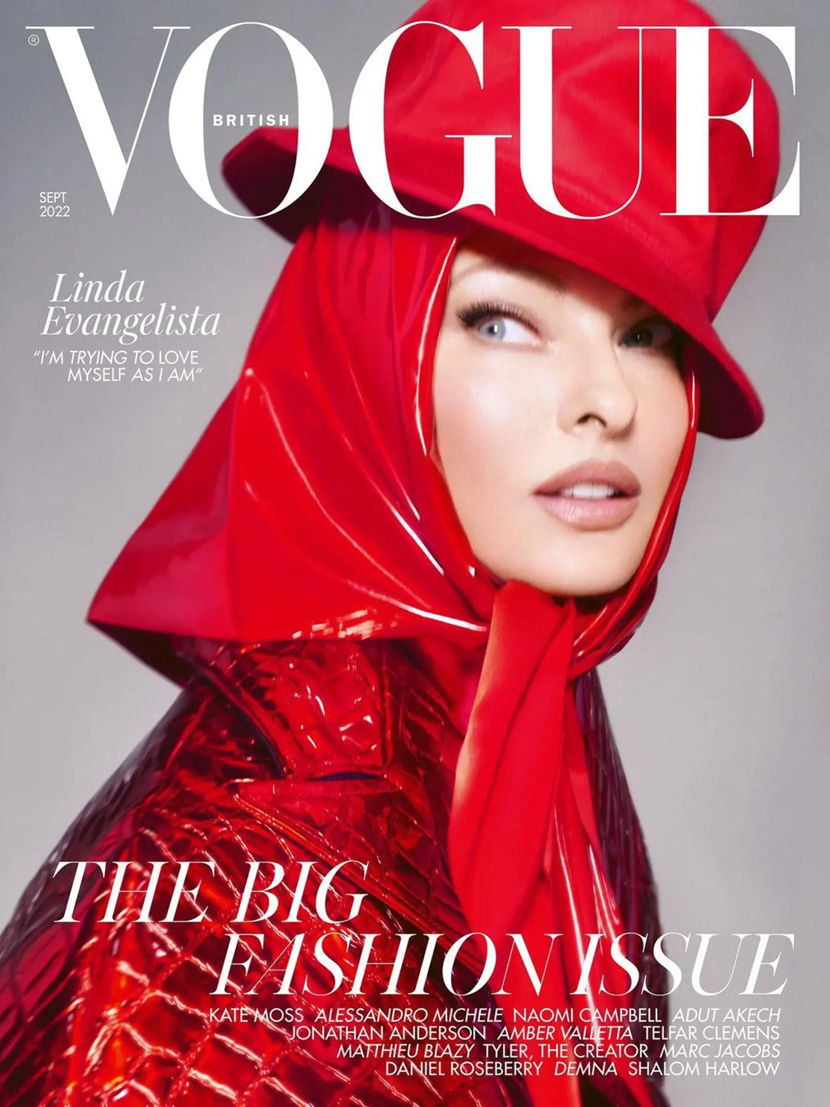 Linda Evangelista pre Ⓒ Vogue 2022.