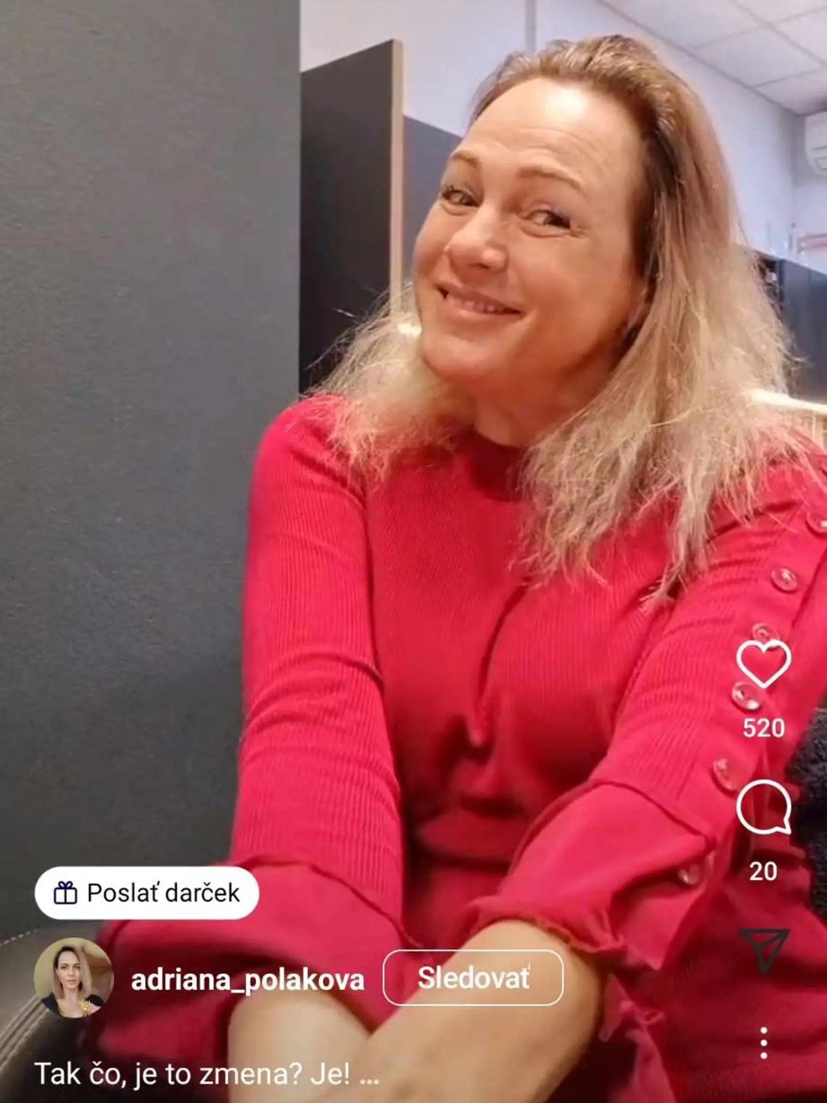 Adriana prišla do kaderníctva s viditeľne zničenými vlasmi.