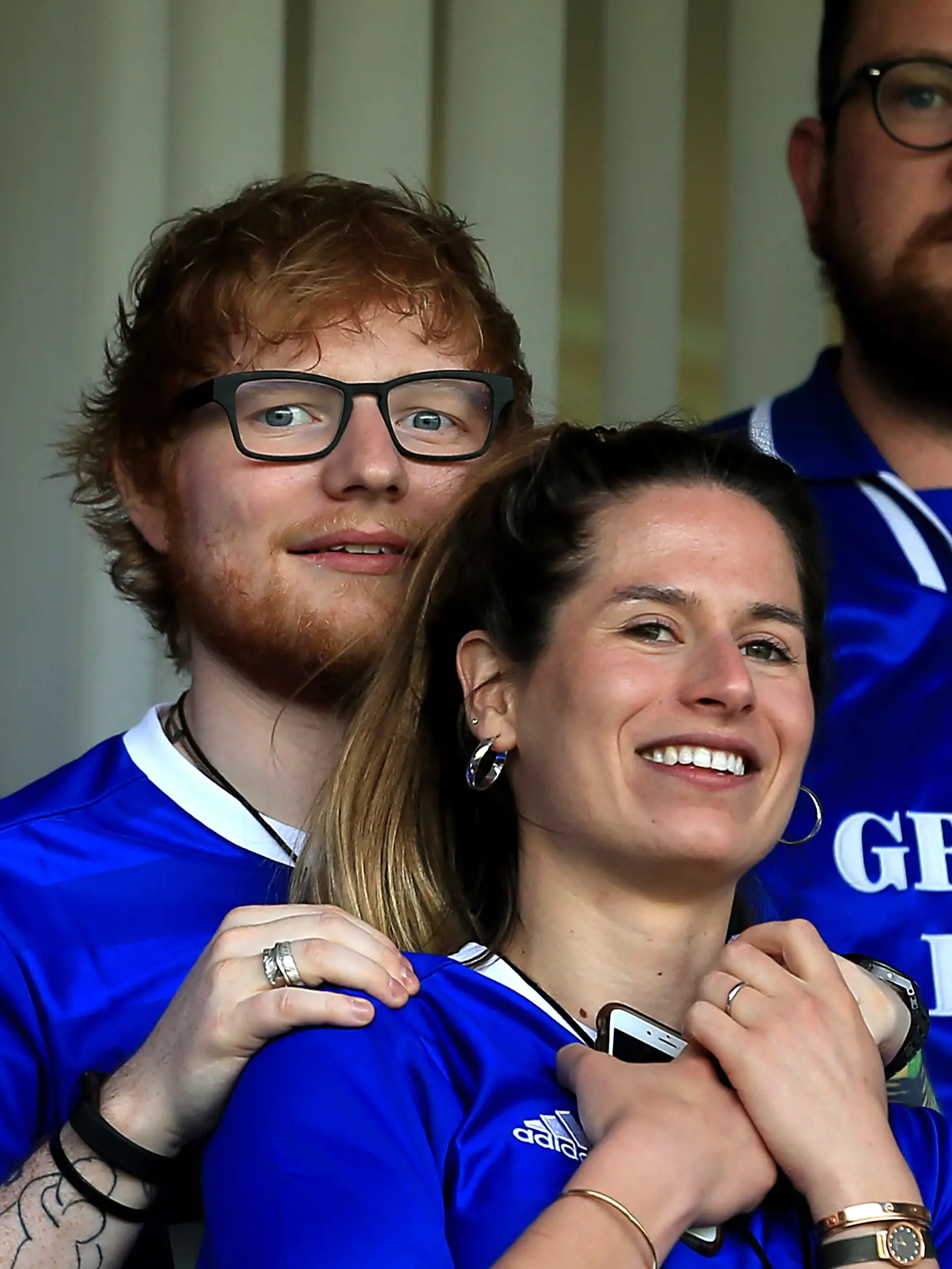 Spevák Ed Sheeran s manželkou Cherry, jeho láskou zo strednej školy.