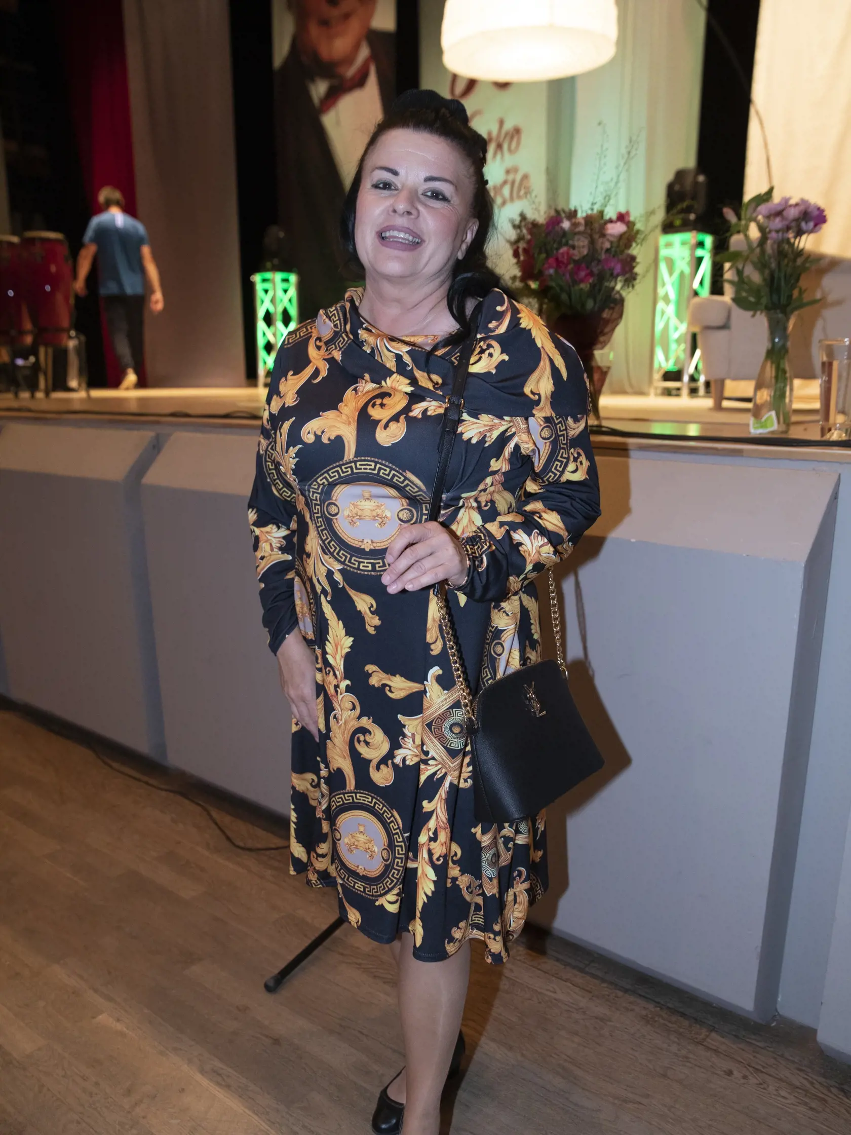 Na snímke je Jadranka Handlovská na oslave 80 tých narodenín speváka Dušana Grúňa.
