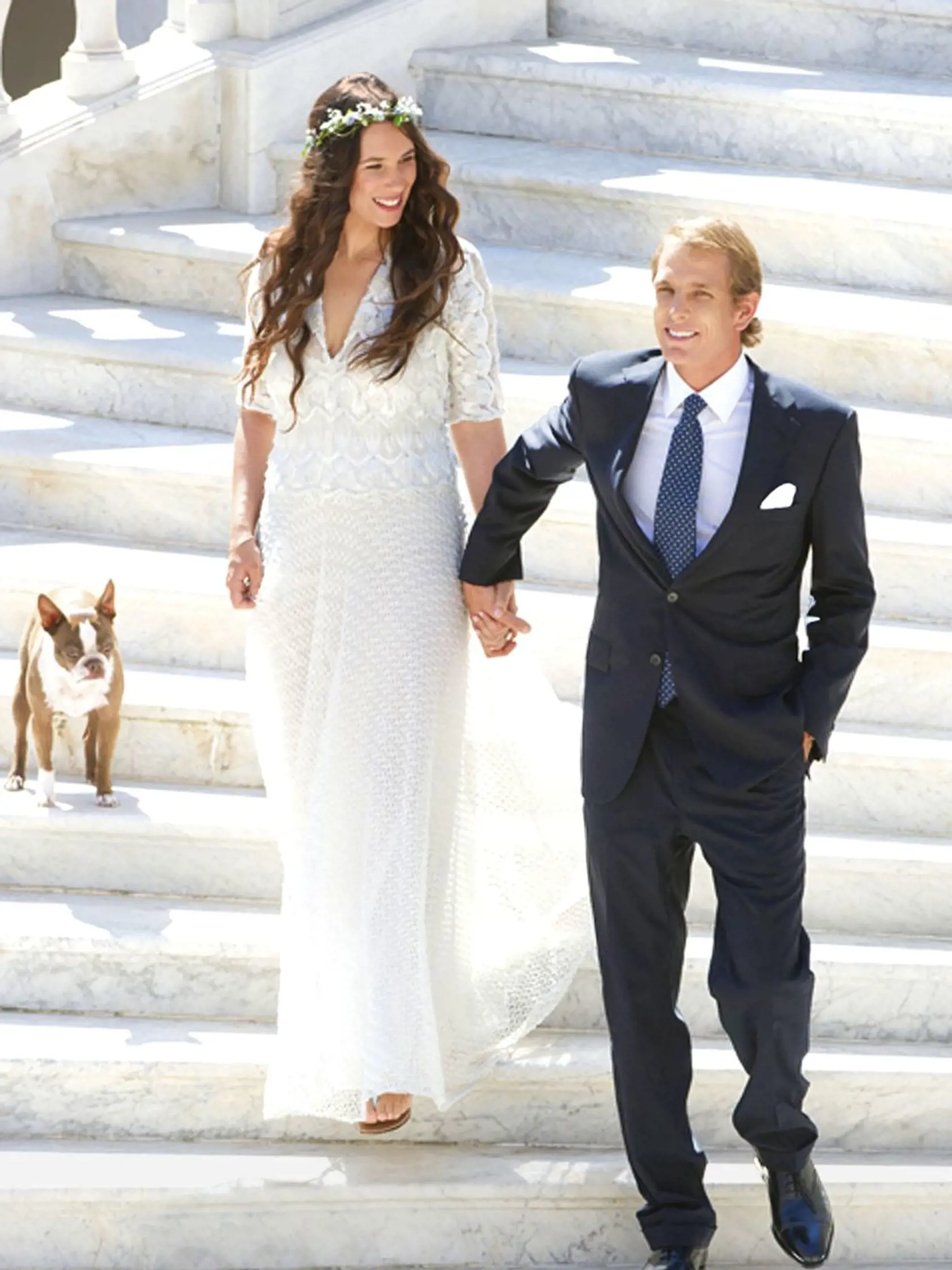 Tatiana Santo Domingo & Andrea Casiraghi: Kolumbijská dedička a monacký aristokrat sa brali v roku 2013.