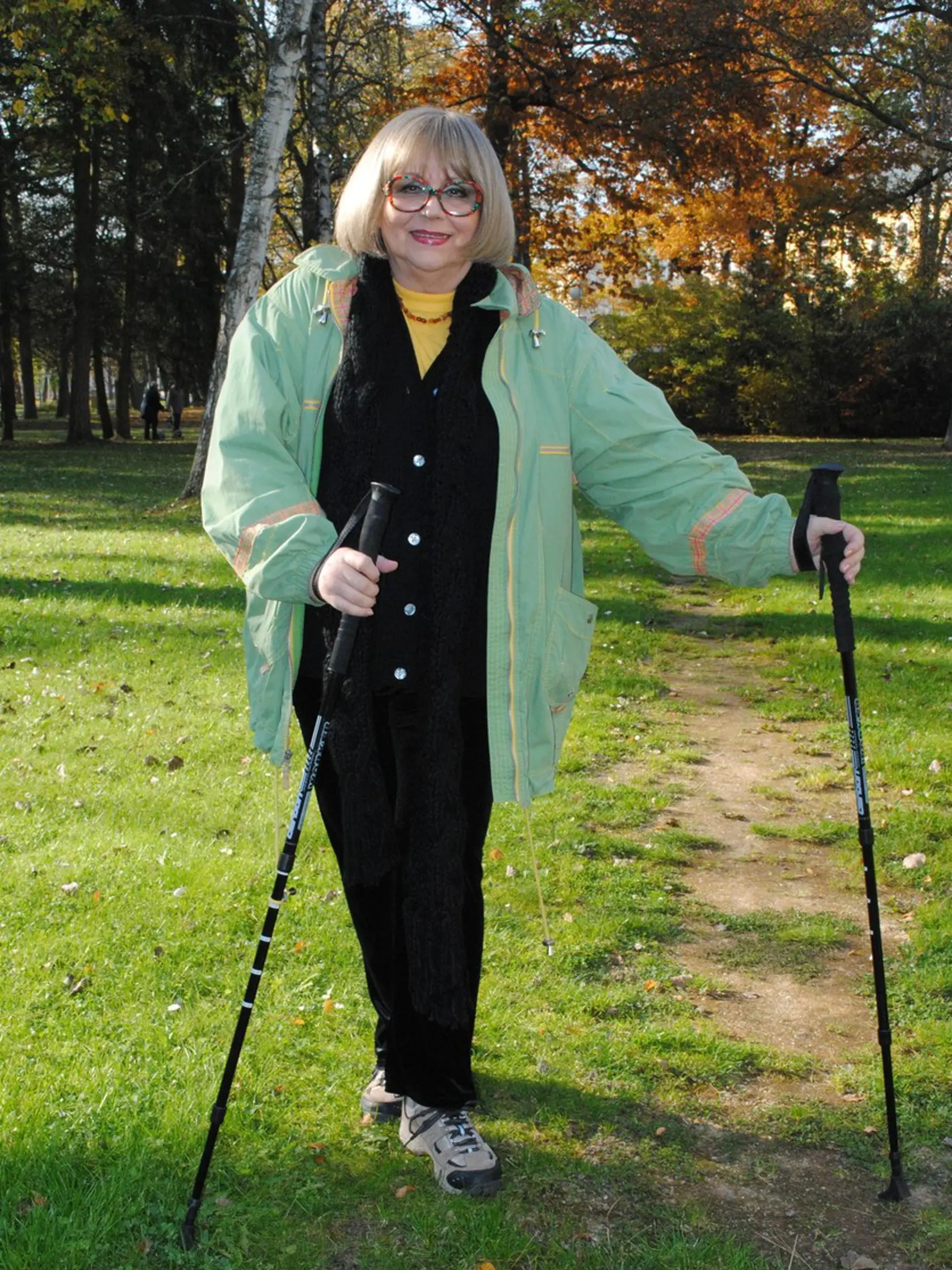 Obľúbila si nordic walking.