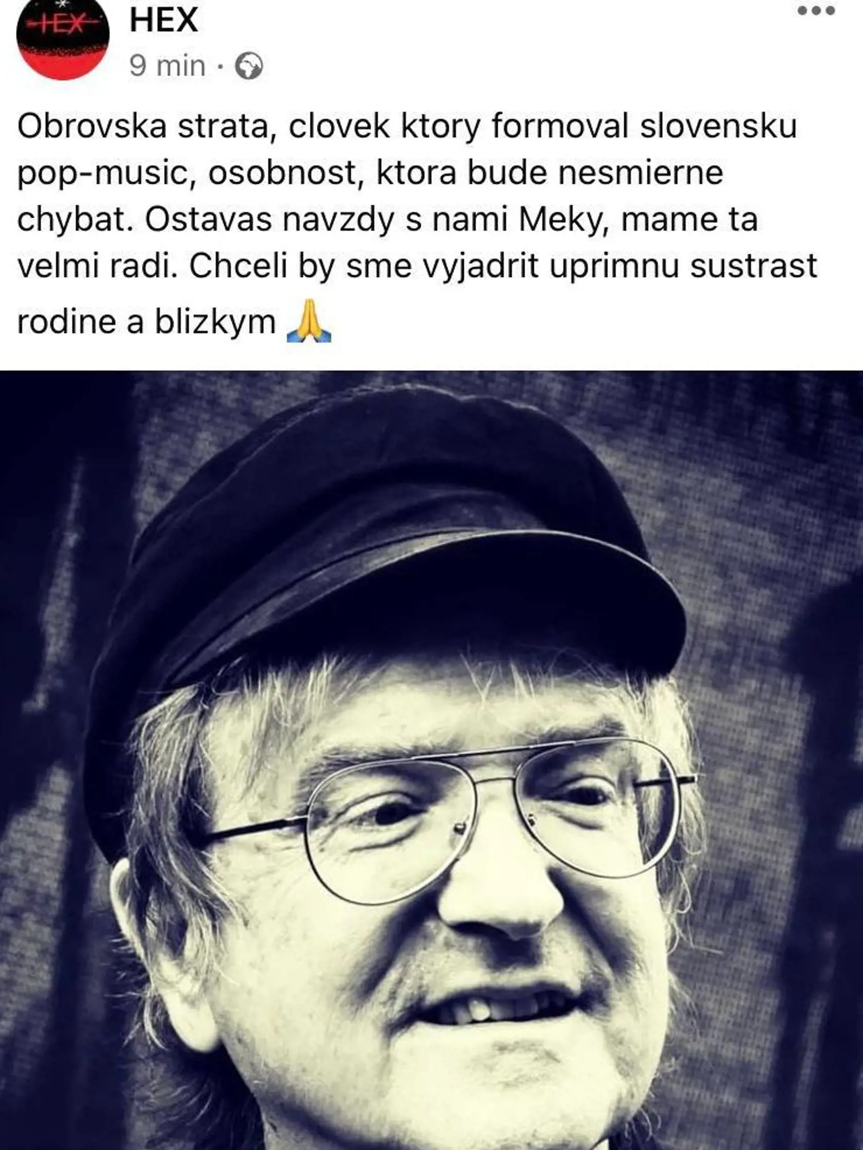 Umelci reagujú na náhlu smrť Mekyho Žbirku (†69).