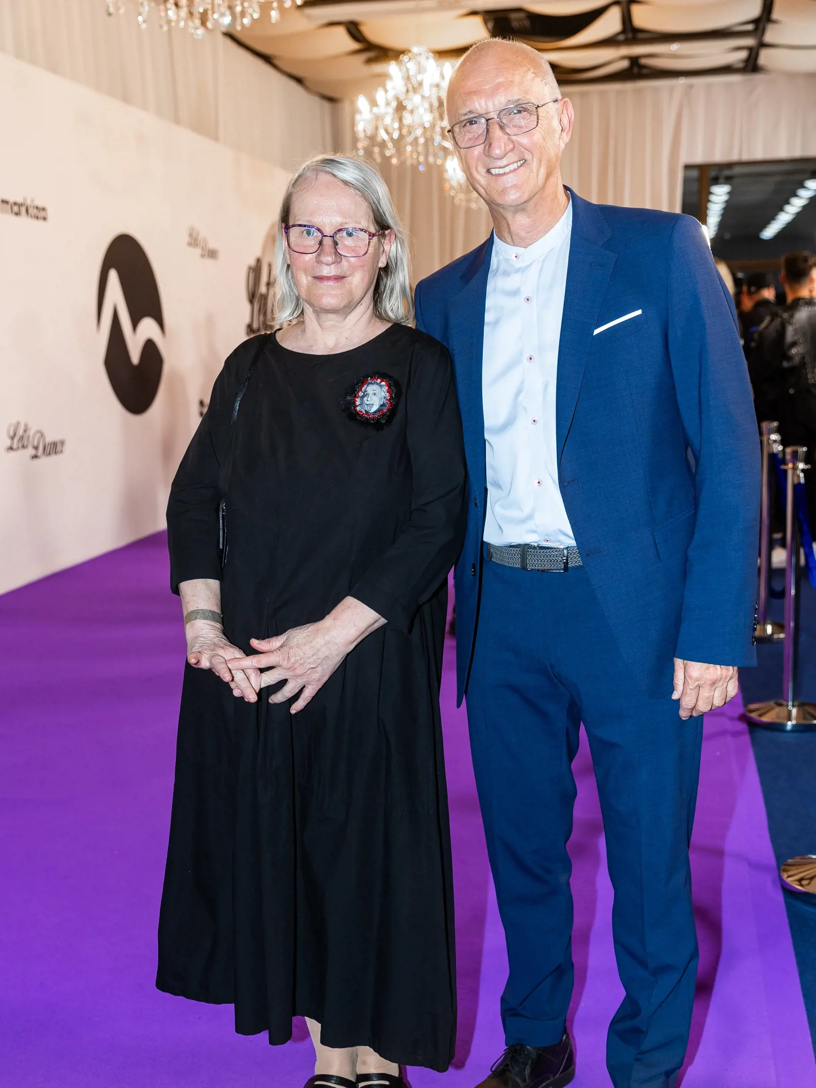 Finále tanečnej súťaže celebrít “LET’S DANCE 2024” v Bratislave. Na snímke Jozef Banáš s manželkou.