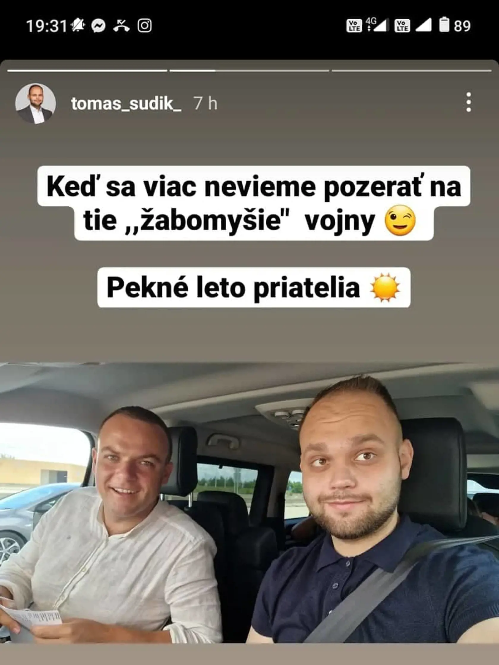 Poslanec za OĽANO Tomáš Šudík a jeho kolega z SaS Miroslav Žiak sa spolu vybrali autom na dovolenku do Bulharska. Šudík kolegom v parlamente poslal jasný odkaz.