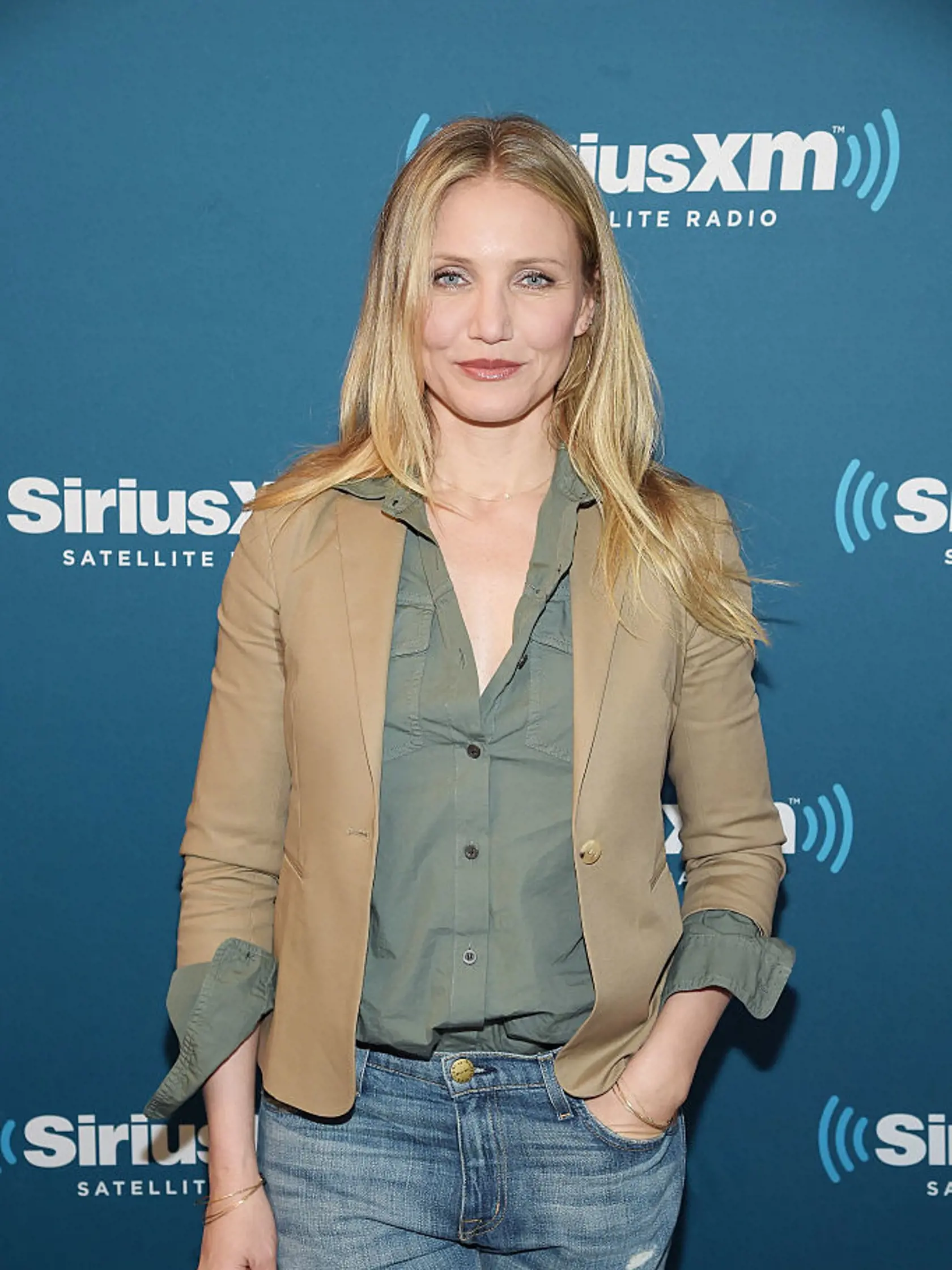 NEW YORK, NEW YORK - APRIL 05:  Actress Cameron Diaz poses at SiriusXM's Town Hall after her appearance on Andy Cohen's exclusive SiriusXM channel Radio Andy on April 5, 2016 in New York City.  (Photo by Dimitrios Kambouris/Getty Images for SiriusXM)