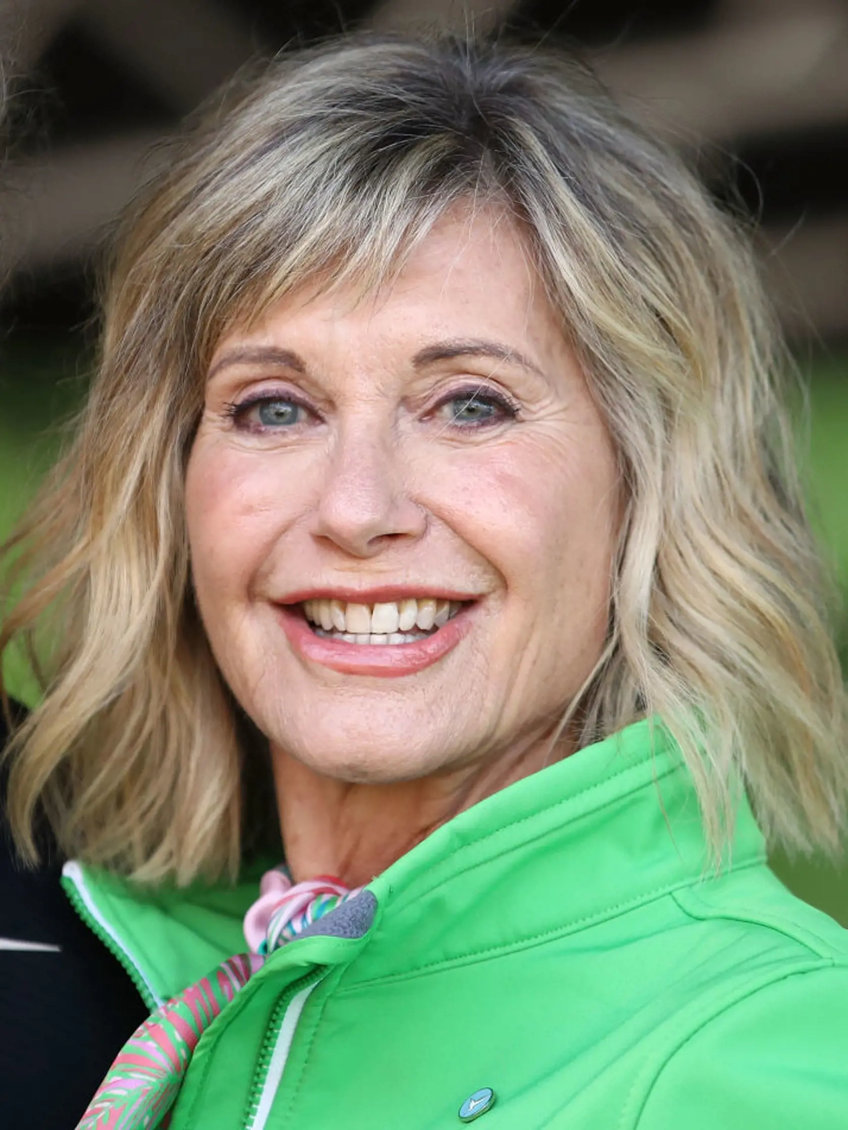 MELBOURNE, AUSTRALIA - SEPTEMBER 16:  Olivia Newton-John looks on during the annual Wellness Walk and Research Runon September 16, 2018 in Melbourne, Australia. The annual event, now in it's sixth year, raises vital funds to support cancer research and wellness programs at the Olivia Newton-John Cancer Wellness and Research Centre in Victoria.  (Photo by Scott Barbour/Getty Images)