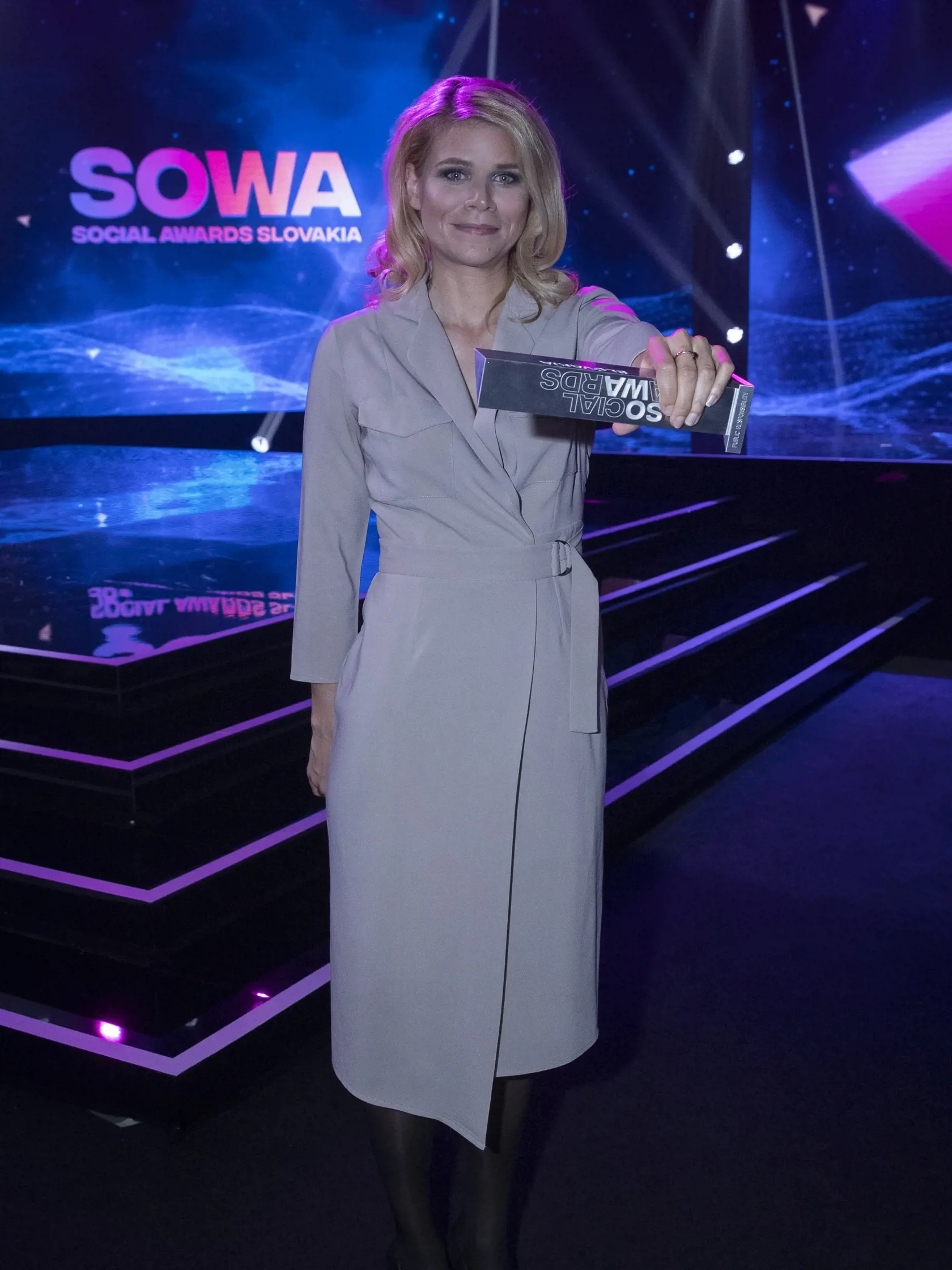 Druhý ročník odovzdávania ocenení Social Media Awards pre najúspešnejších influencerov na Slovensku. Na snímke Zuzana Kovačič Hanzelová.