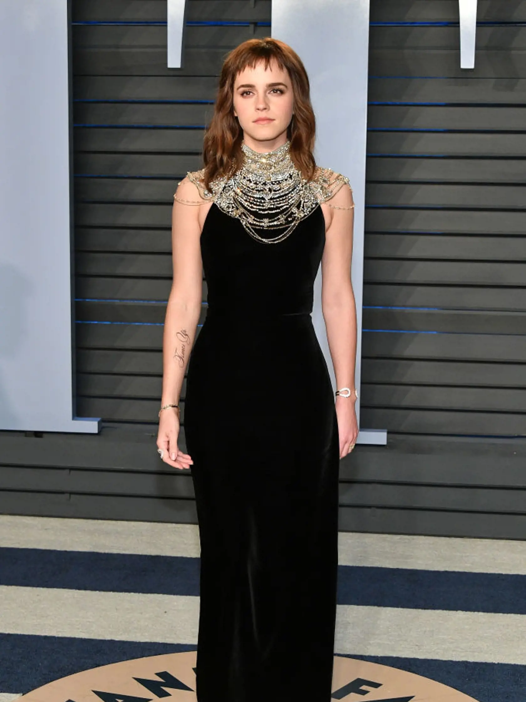 BEVERLY HILLS, CA - MARCH 04:  Emma Watson attends the 2018 Vanity Fair Oscar Party hosted by Radhika Jones at Wallis Annenberg Center for the Performing Arts on March 4, 2018 in Beverly Hills, California.  (Photo by Dia Dipasupil/Getty Images)