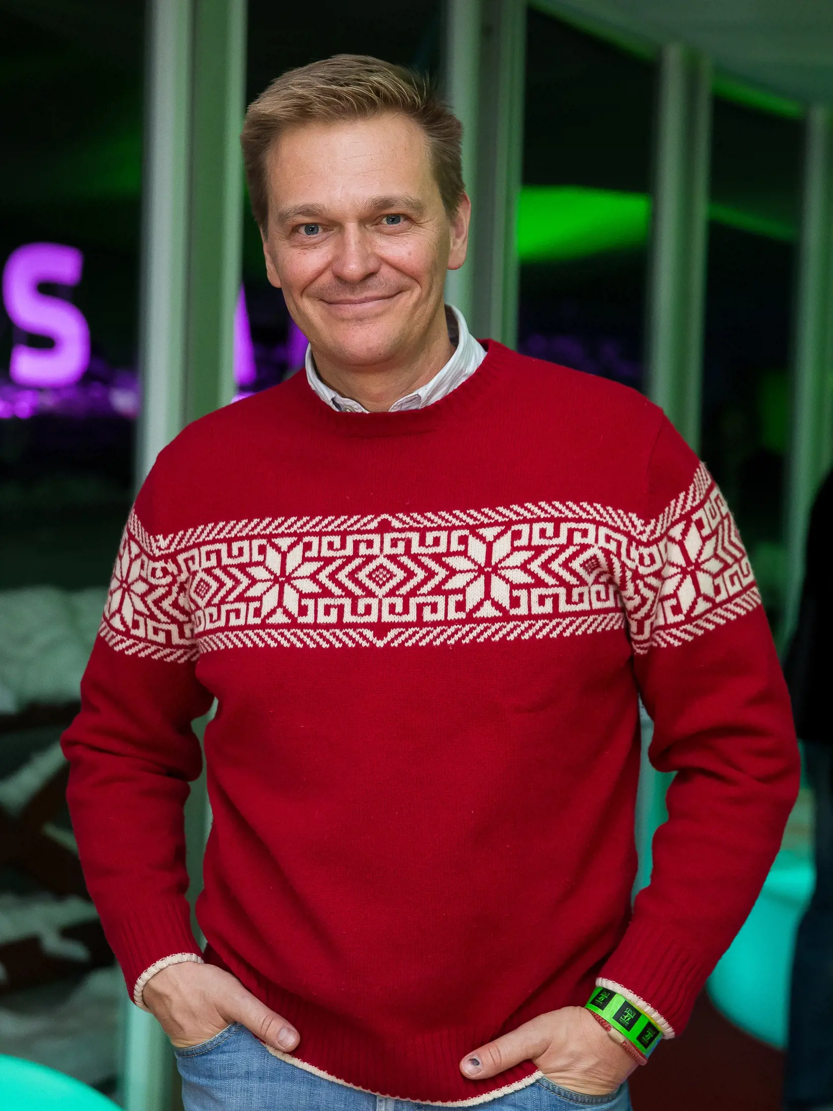 Párty k otvoreniu lyžiarskej sezóny v lyžiarskom stredisku Jasná v Demänovskej doline. Na snímke Martin Nikodým