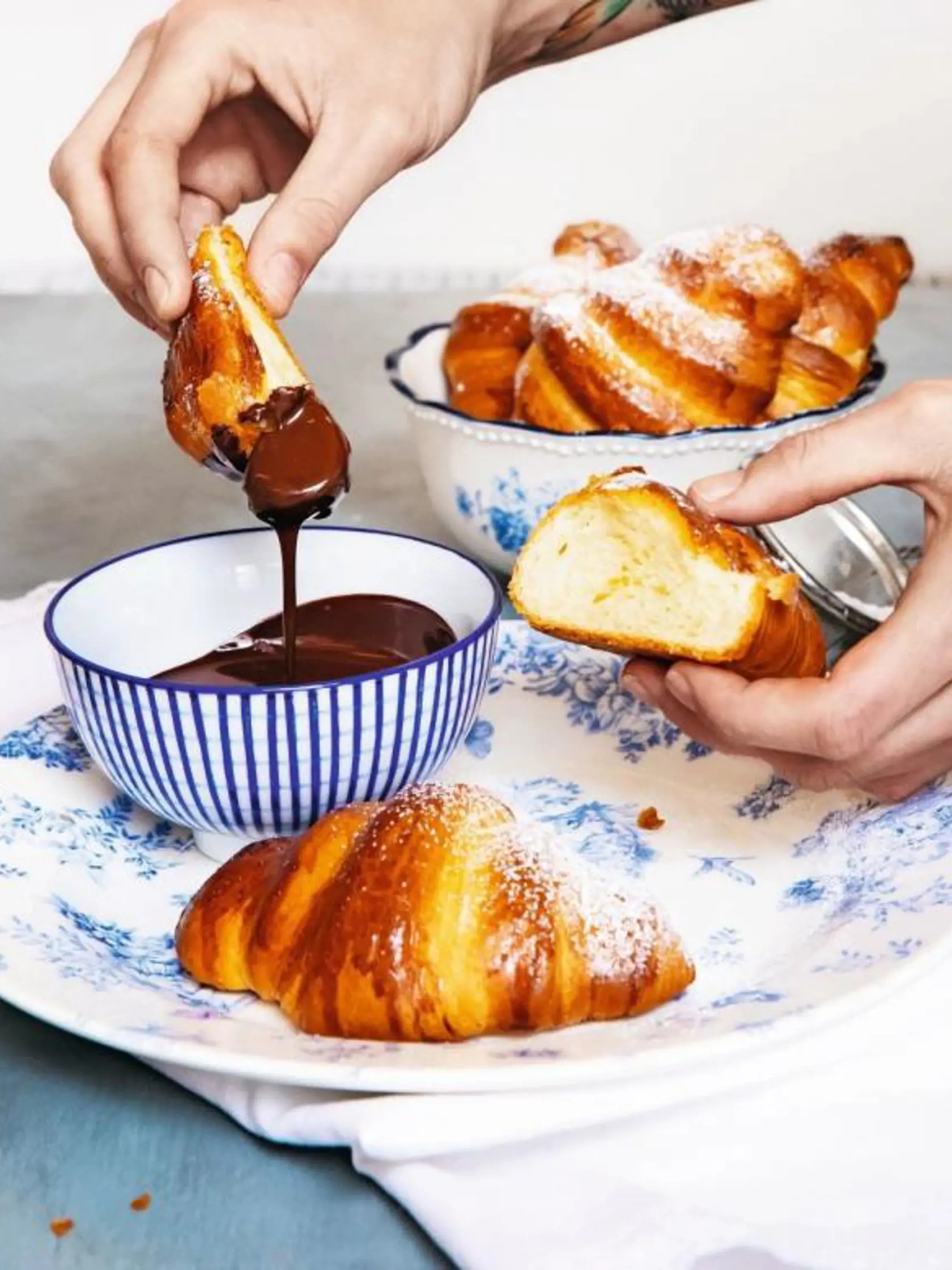 Pochutnajte si na čokoládovom croissante z kvásku.