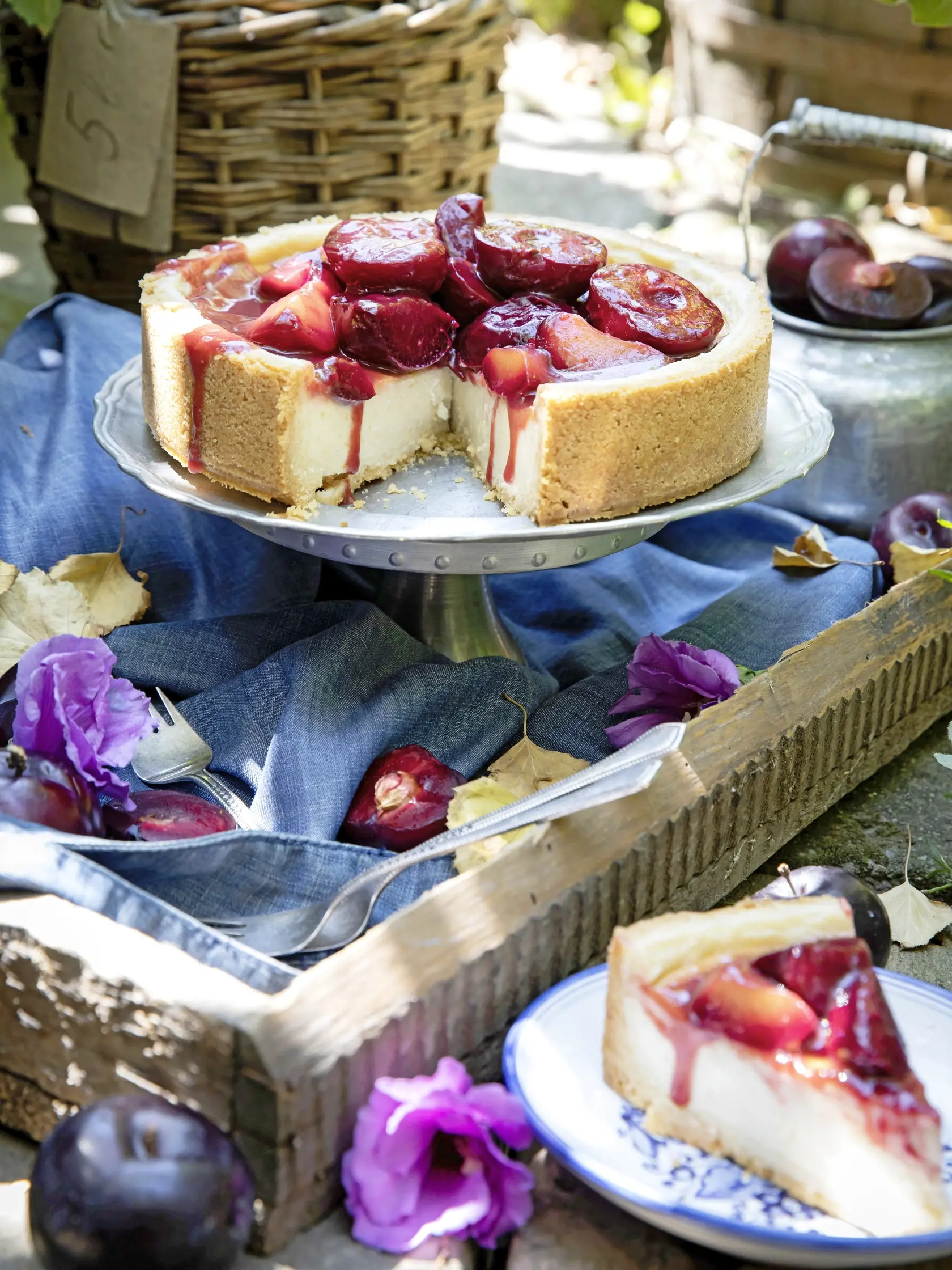 CHEESECAKE
S PEČENÝMI
RINGLOTAMI
