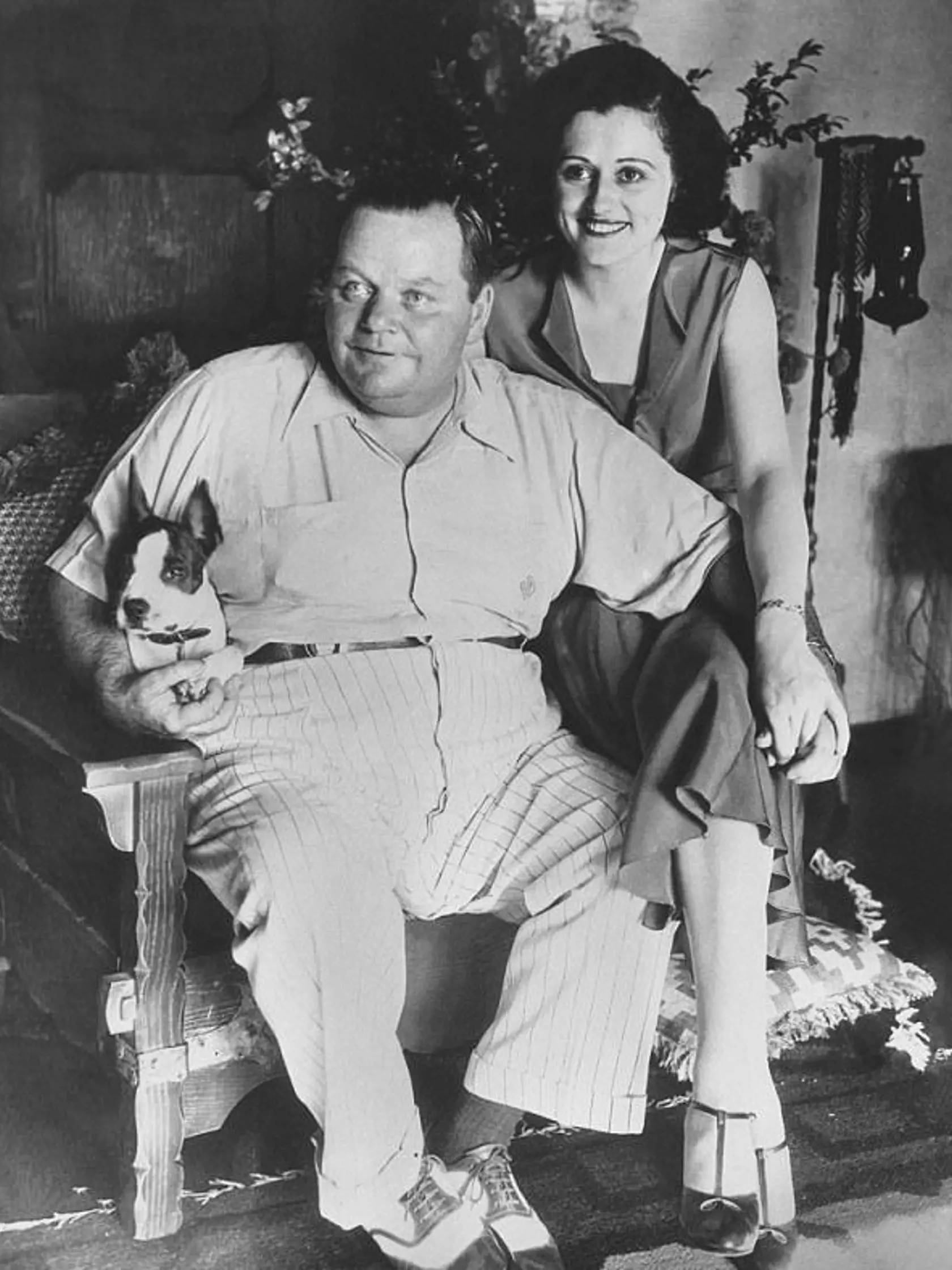Arbuckle s treťou manželkou a filmovou herečkou Addie McPhailovou