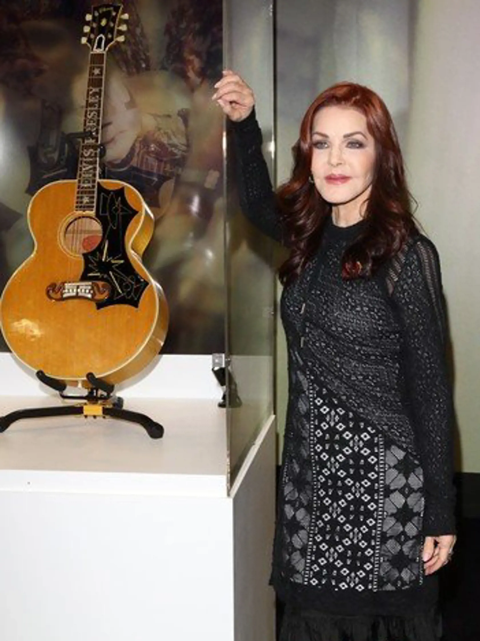 Priscilla Presley with some of the new items on display at the Elvis at The O2: The Exhibition of His Life, at the O2 Arena London on November 3rd 2015     PICTURED: Priscilla Presley, Image: 264859599, License: Rights-managed, Restrictions: , Model Release: no, Credit line: Profimedia, TEMP Camerapress