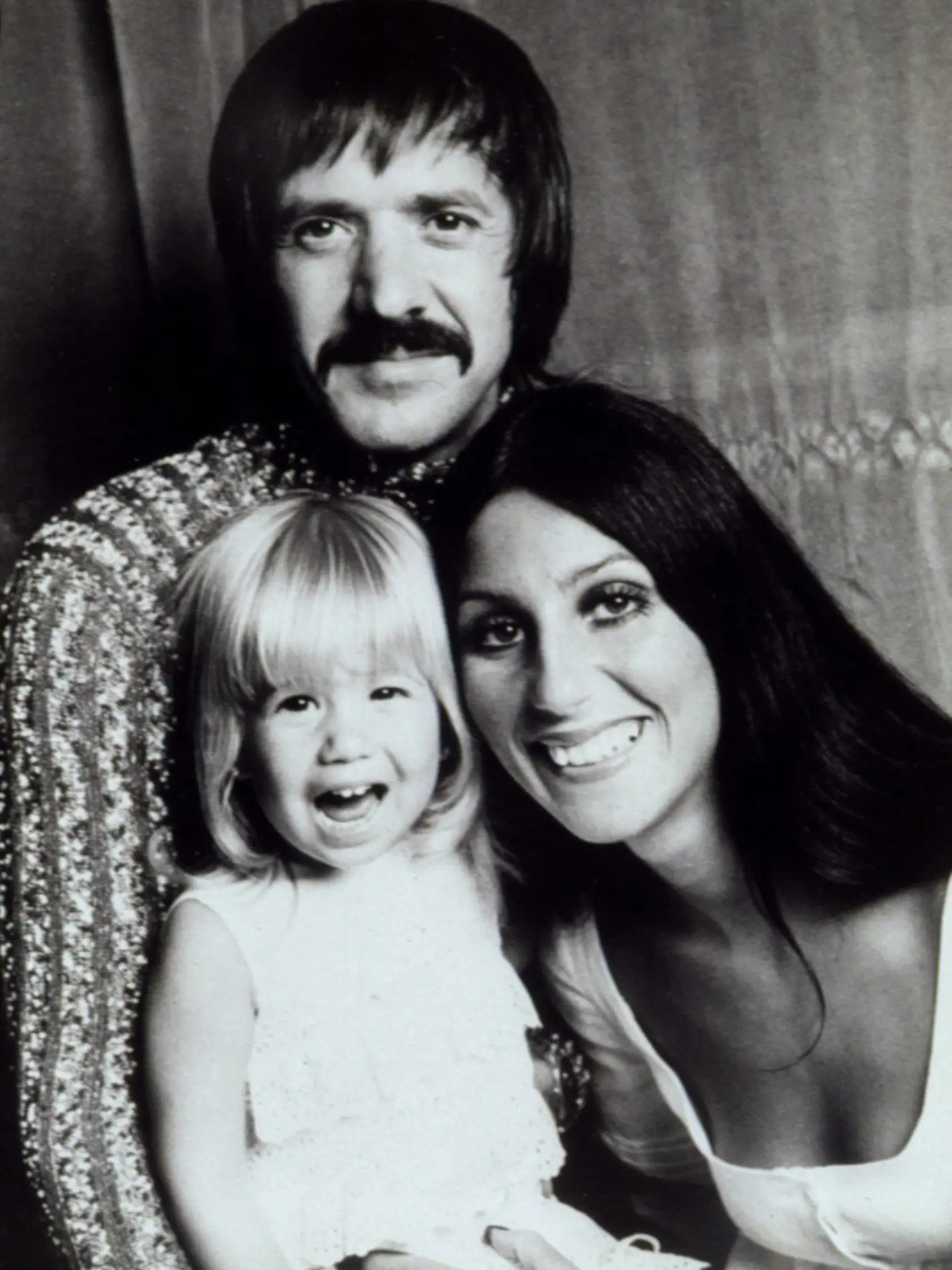 Sonny & cher with daughter Chastity Bono at age 4, 1972, Image: 98353916, License: Rights-managed, Restrictions: For usage credit please use; CSU Archives/Everett Collection, Model Release: no, Credit line: Profimedia, Everett