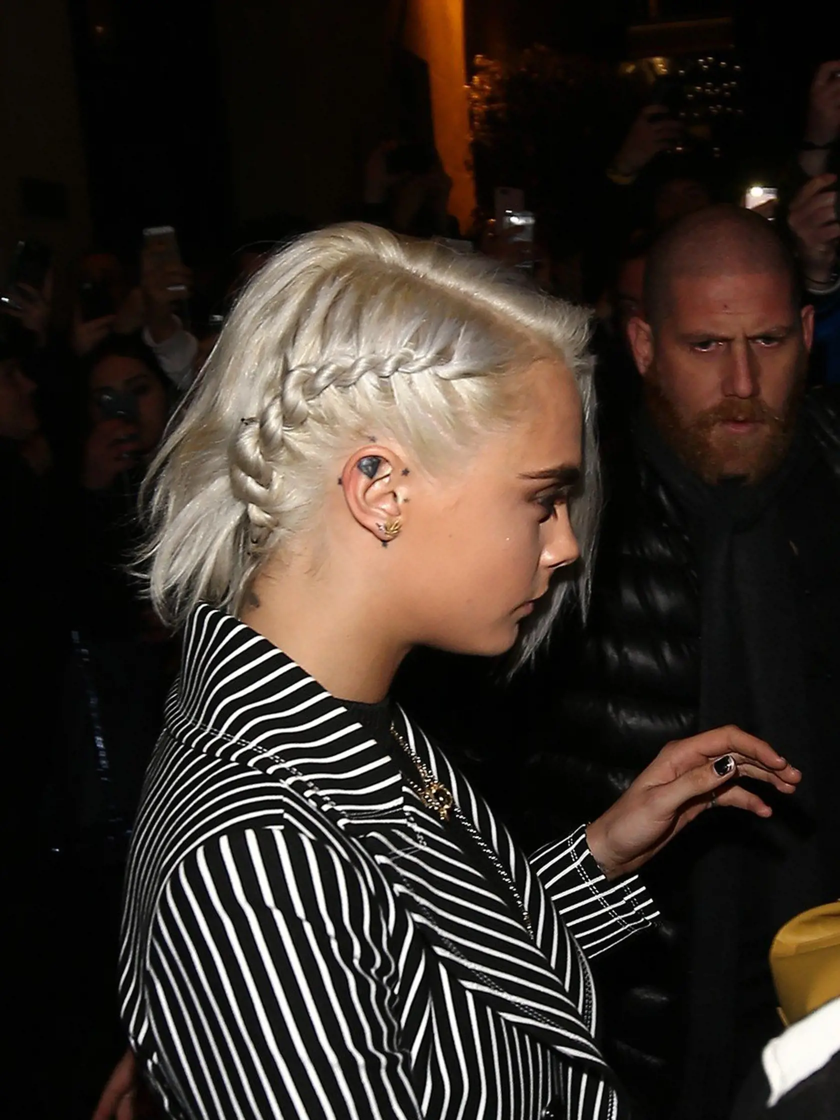 Kendall Jenner, Lily Donaldson et Cara Delevingne se rendent a l'Arc a Paris pendant la fashion week. Paris, France le 4 Mars 2017 Kendall Jenner, Lily Donaldson and Cara Delevingne during Paris Fashion Week. Paris, France on March 04 2017, Image: 323678779, License: Rights-managed, Restrictions: , Model Release: no, Credit line: Profimedia, KCS Presse