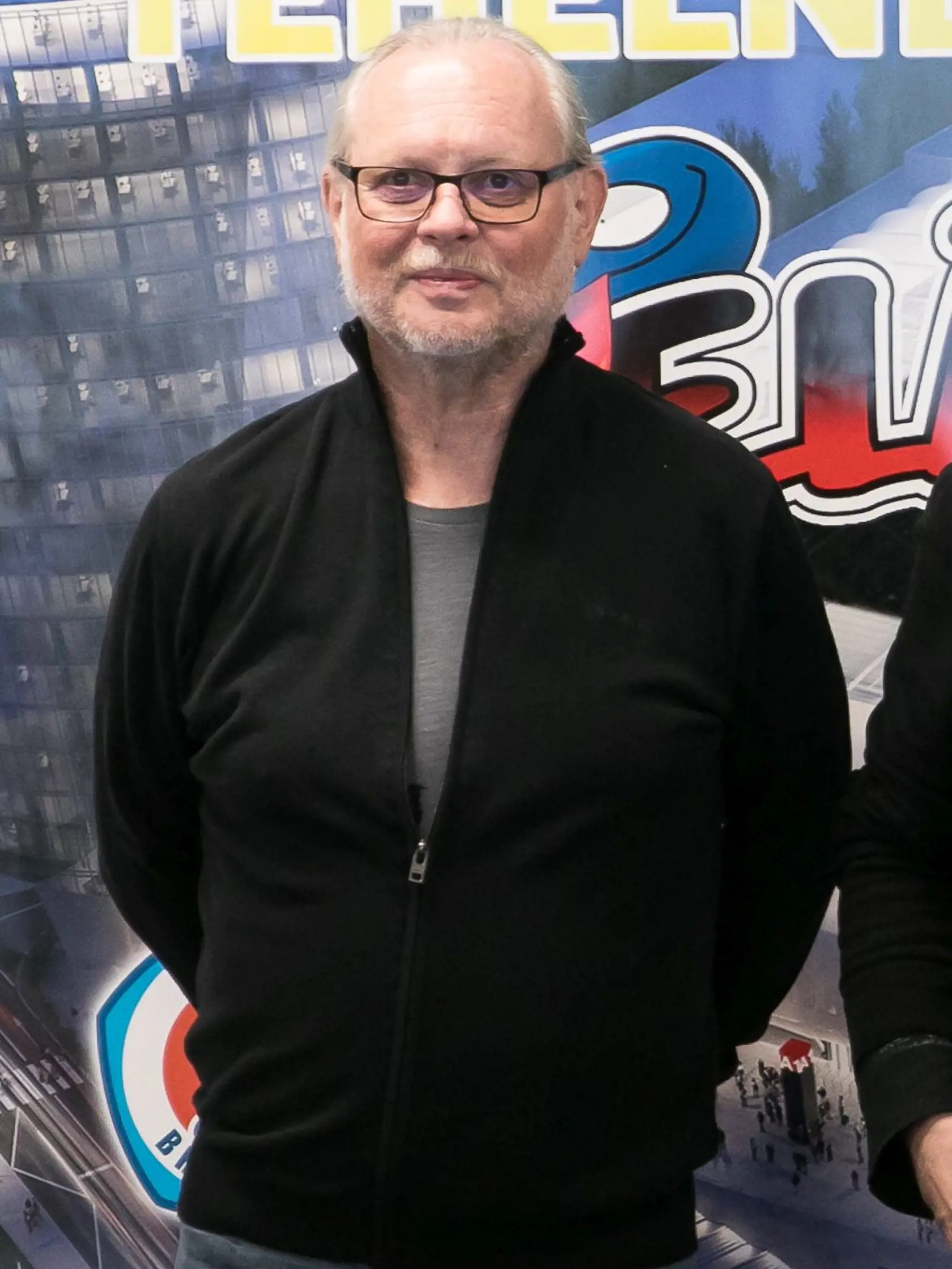 Tlačová konferencia Elánu pred prvým koncertom na štadóne Tehelné pole. na fotke Jožo Ráž, Jano Baláž, Vašo Patejdl