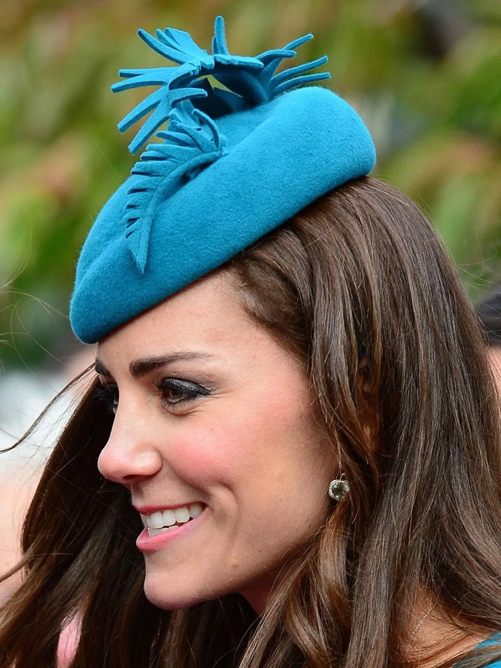Catherine Duchess of Cambridge meeting fans after a church service at the Cathedral Church of St Paul, the Octagon  Prince William and Catherine Duchess of Cambridge visit Dunedin, New Zealand - 13 Apr 2014  WEARING JANE TAYLOR  HAT, Image: 231650016, License: Rights-managed, Restrictions: , Model Release: no, Credit line: Profimedia, TEMP Shutterstock