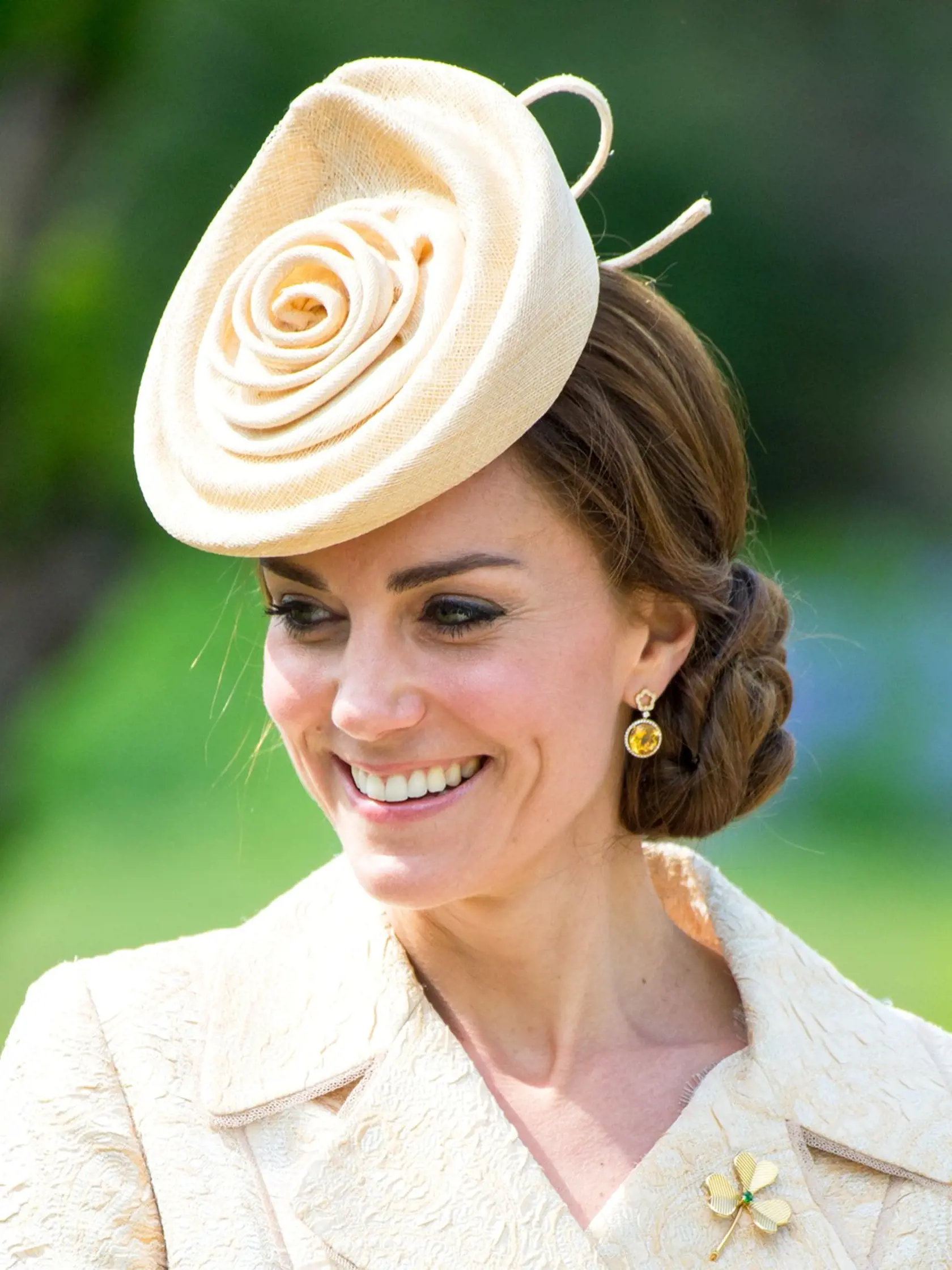 Catherine, Duchess of Cambridge, wearing a Day Birger et Mikkelsen cream coat and aLock & Co. hat, and Prince William, Duke of Cambridge attend the Secretary of State's annual Garden party at Hillsborough Castle on June 14, 2016 in Belfast, Northern Ireland Pictured: Catherine, Duchess of Cambridge, Image: 290583517, License: Rights-managed, Restrictions: -ALLCOUNTRY,-C5914,-C6160,-C6161,-C6178,-C6426,-C6427,-C6428,-C6429,-C6475,-C6630,-C+6631,-C6632,-C6633,-C6634,-C6635,-C6636,-C6637,-C6756,-C6