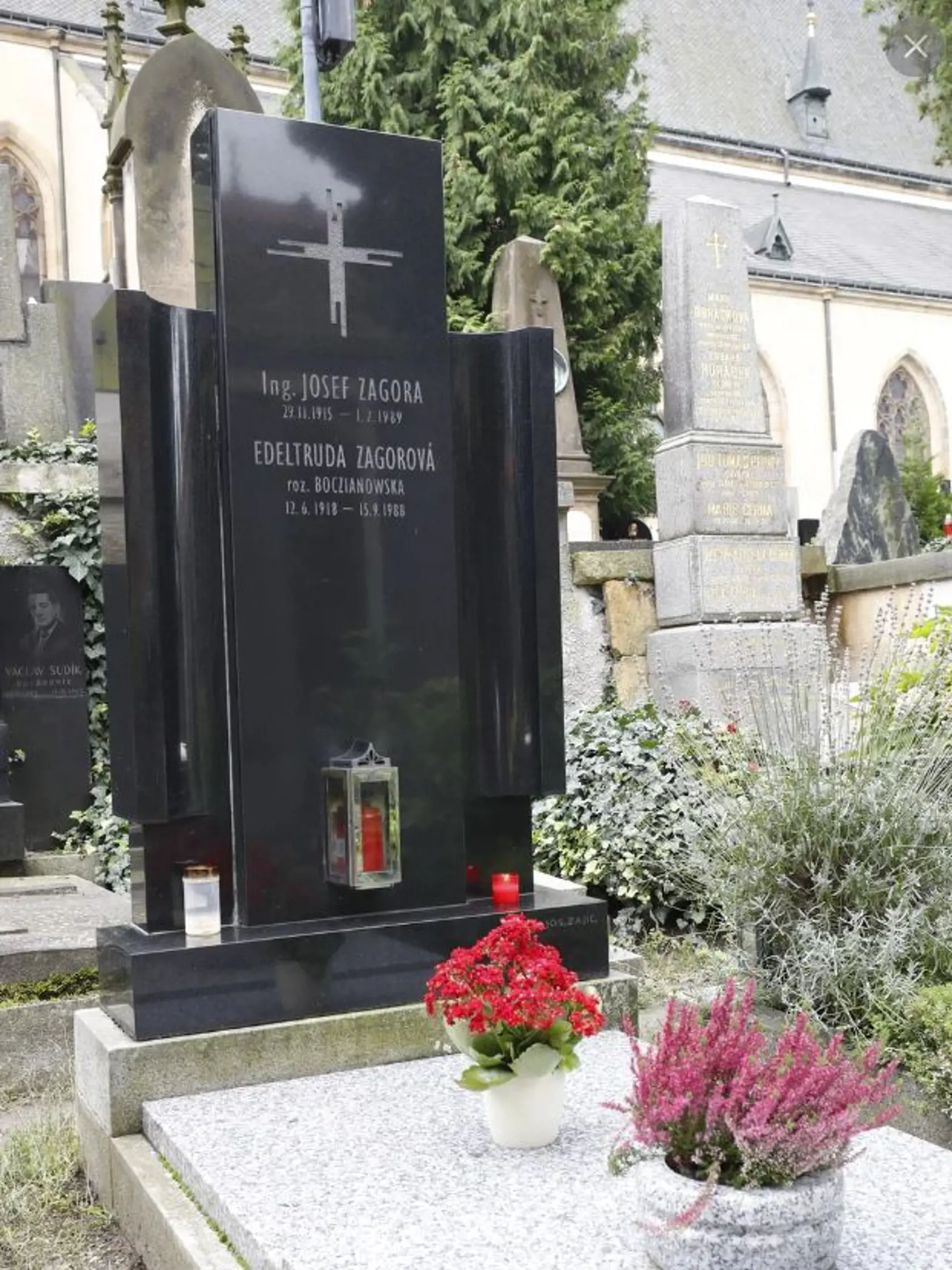 Hrob speváčky Hany Zagorovej. Ten si sama zadovážila ešte v roku 2012.