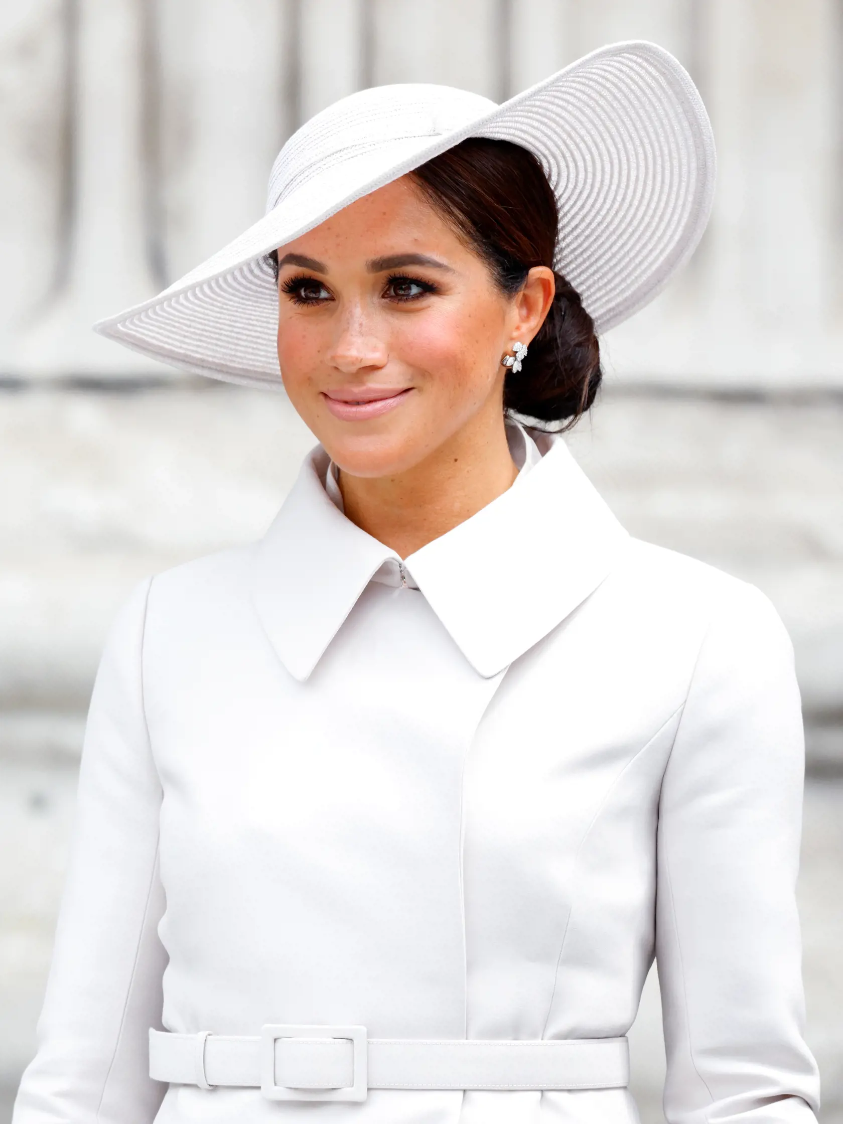 Vojvodkyňa Meghan Markle na oslavách platinového jubilea kráľovnej Alžbety počas bohoslužby v kostole sv. Pavla.