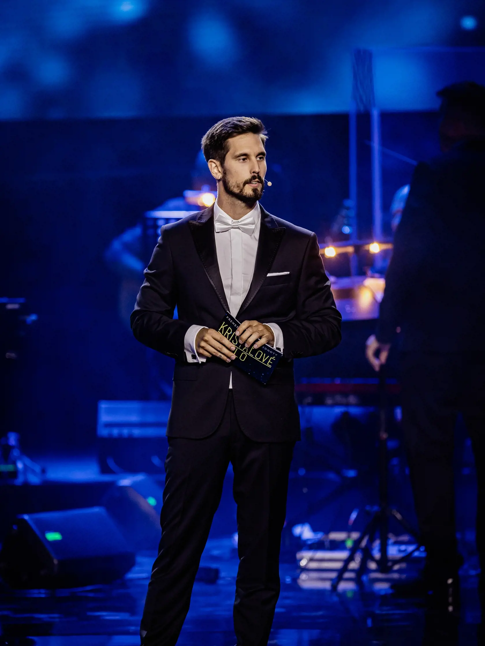 Na snímke Jakub Ťapák počas galavečera 24.ročníka udeľovania prestížneho ocenenia Krištáľové krídlo.