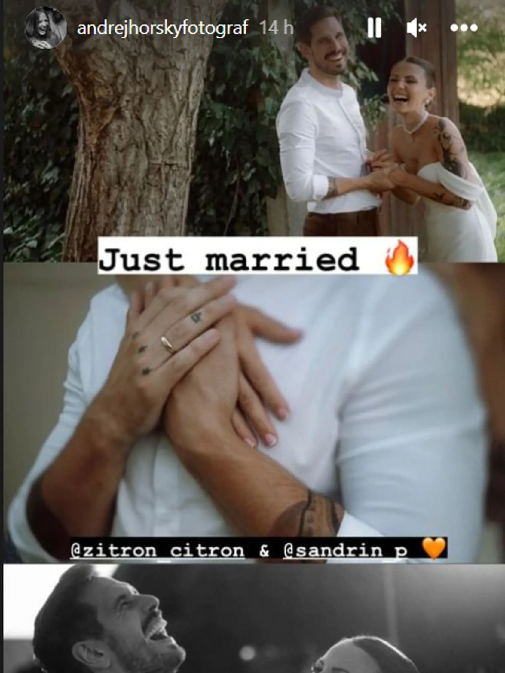 Jakub Zitron Ťapák sa oženil so svojou láskou Alexandrou.