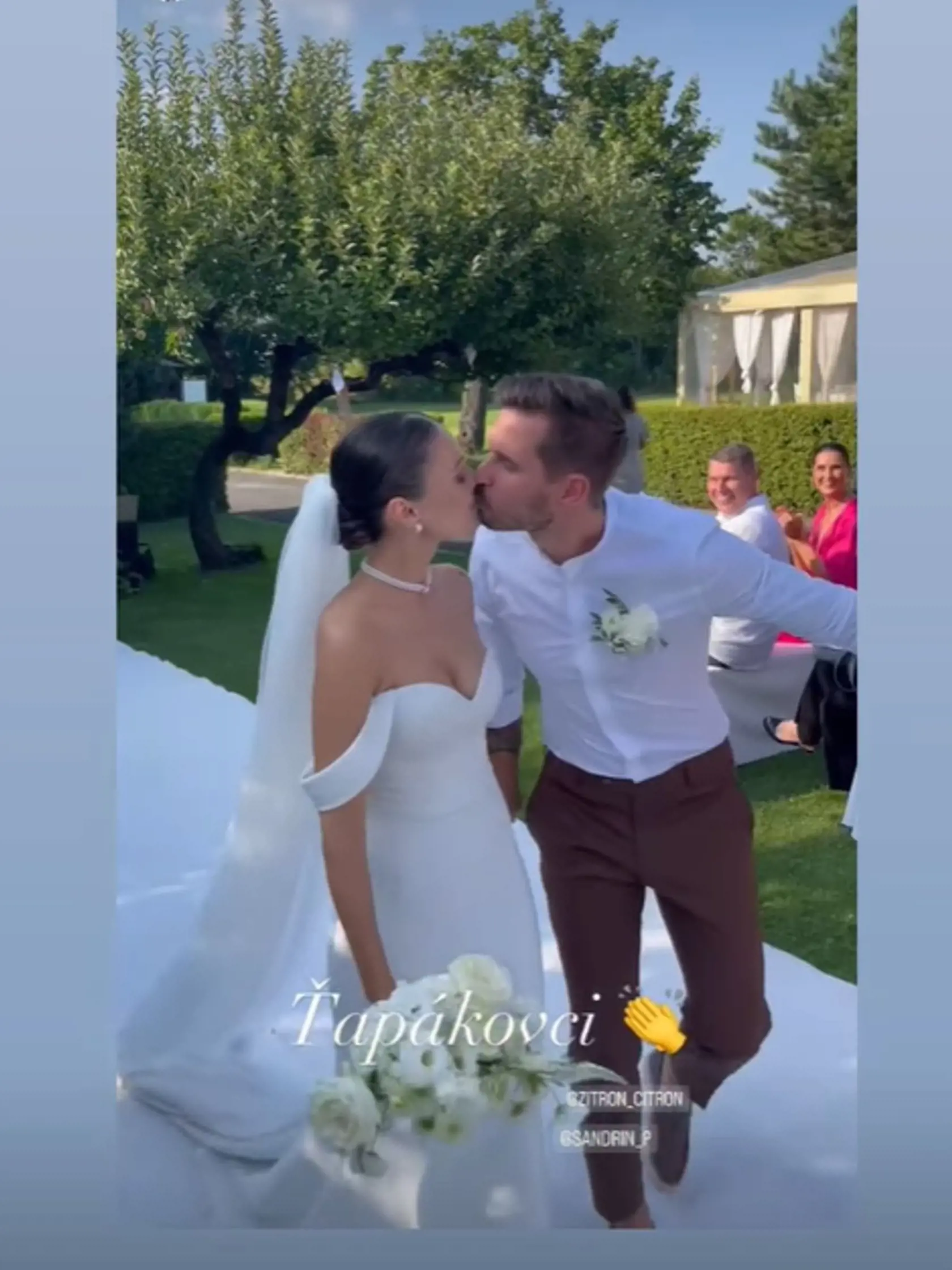 Jakub Zitron Ťapák sa oženil so svojou láskou Alexandrou.
