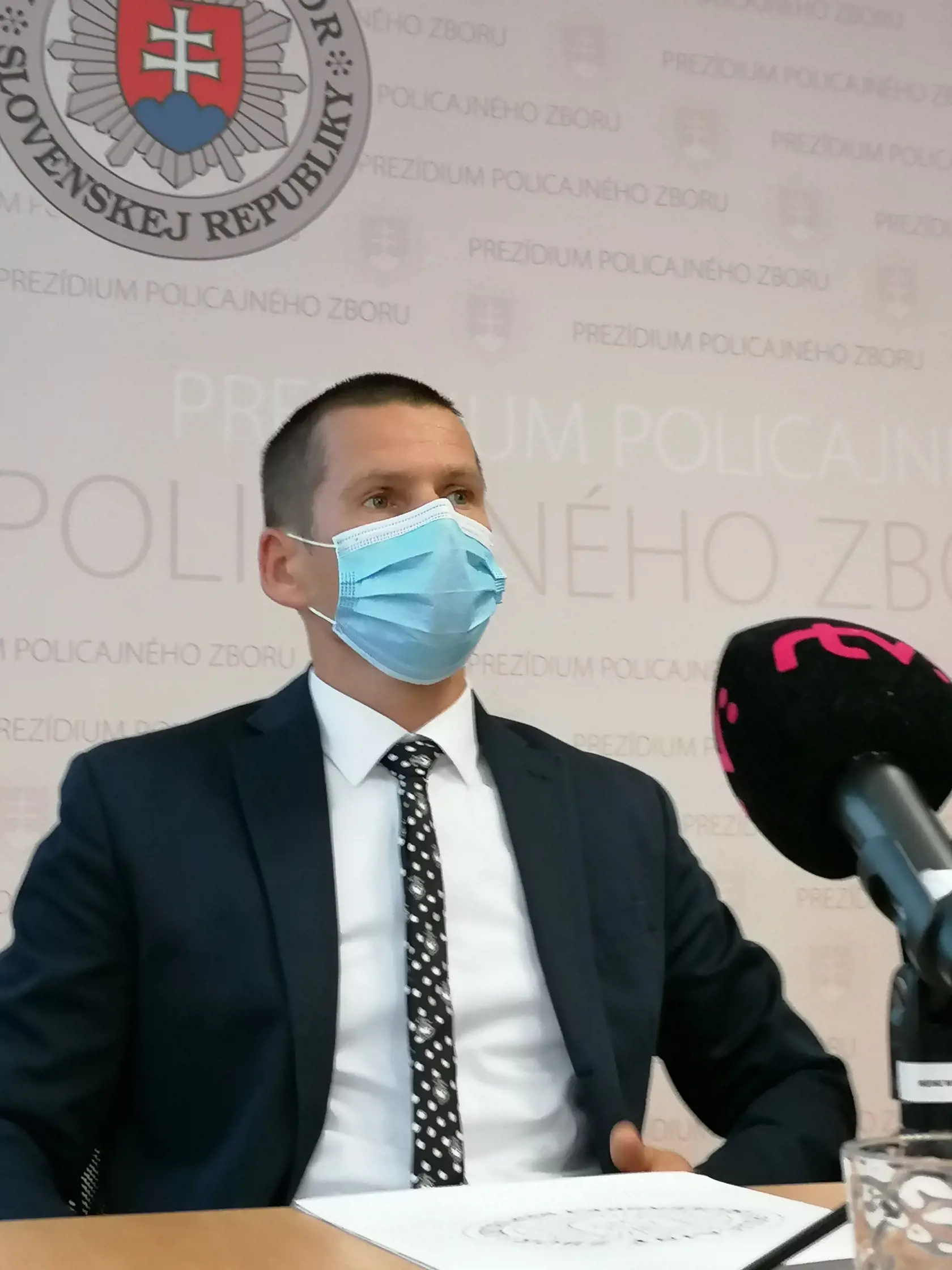 Dočasný policajný prezident Štefan Hamran počas piatkovej tlačovej konferencie v Bratislave 8. októbra 2021. FOTO TASR - Jakub Popelka 