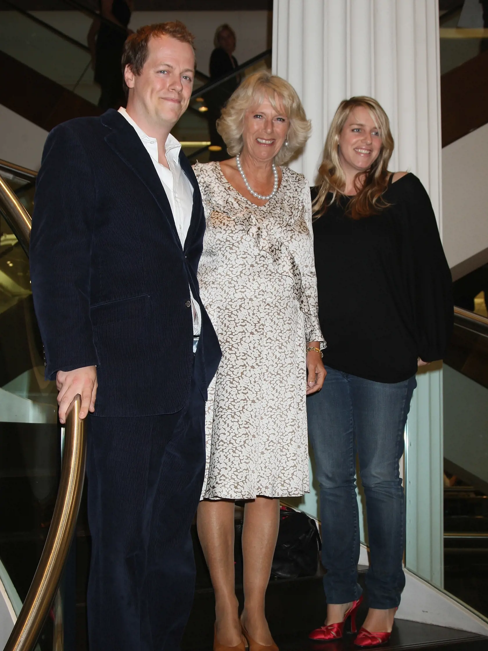LONDON, ENGLAND - SEPTEMBER 09:  (L-R) Tom Parker Bowles, HRH Camilla, Duchess of Cornwall and Laura Parker Bowles attend the launch of Tom Parker Bowles' 'Full English' at Selfridges on September 9, 2009 in London, England.  (Photo by Chris Jackson/Getty Images)