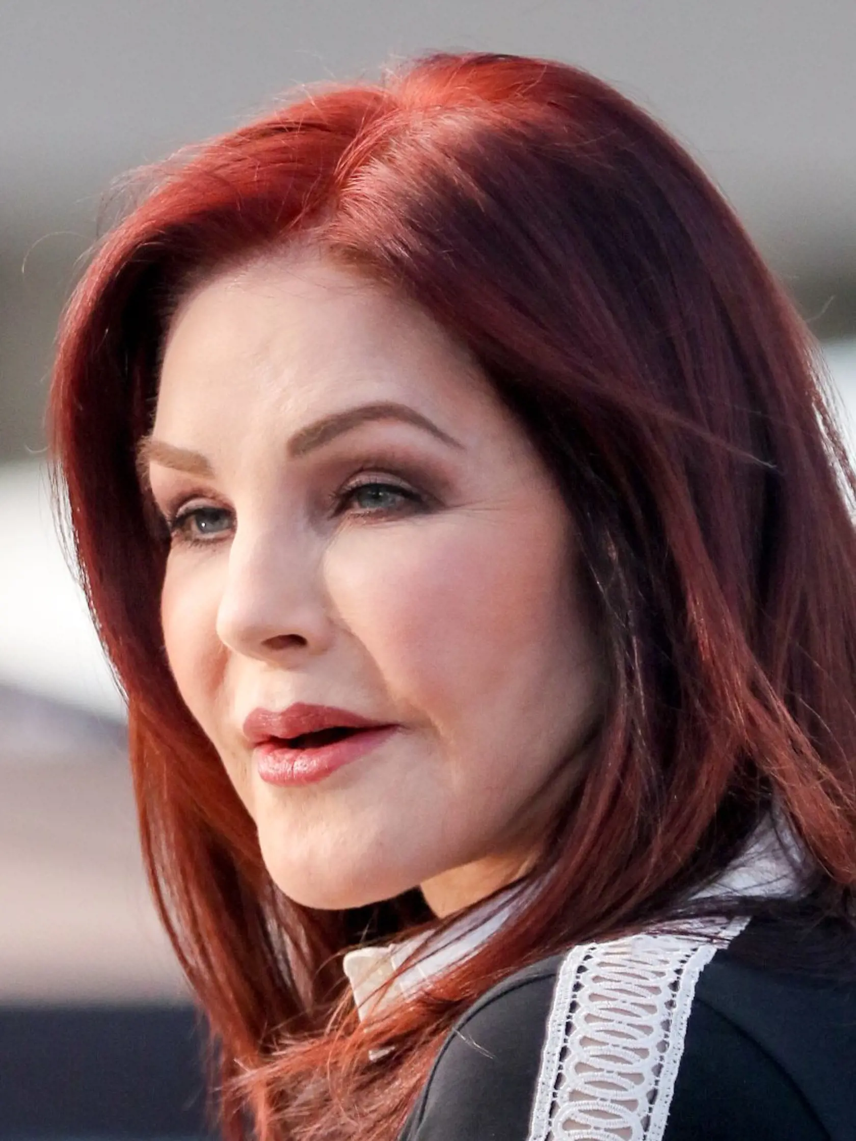 Studio City, CA - Actress and business magnate Priscilla Presley stops by "Extra" at Universal Studios for a short interview.           November 01, 2016  To License These Photos, Please Contact:   www.akmgsi.com, Image: 304504625, License: Rights-managed, Restrictions: , Model Release: no, Credit line: Profimedia, AKM-GSI