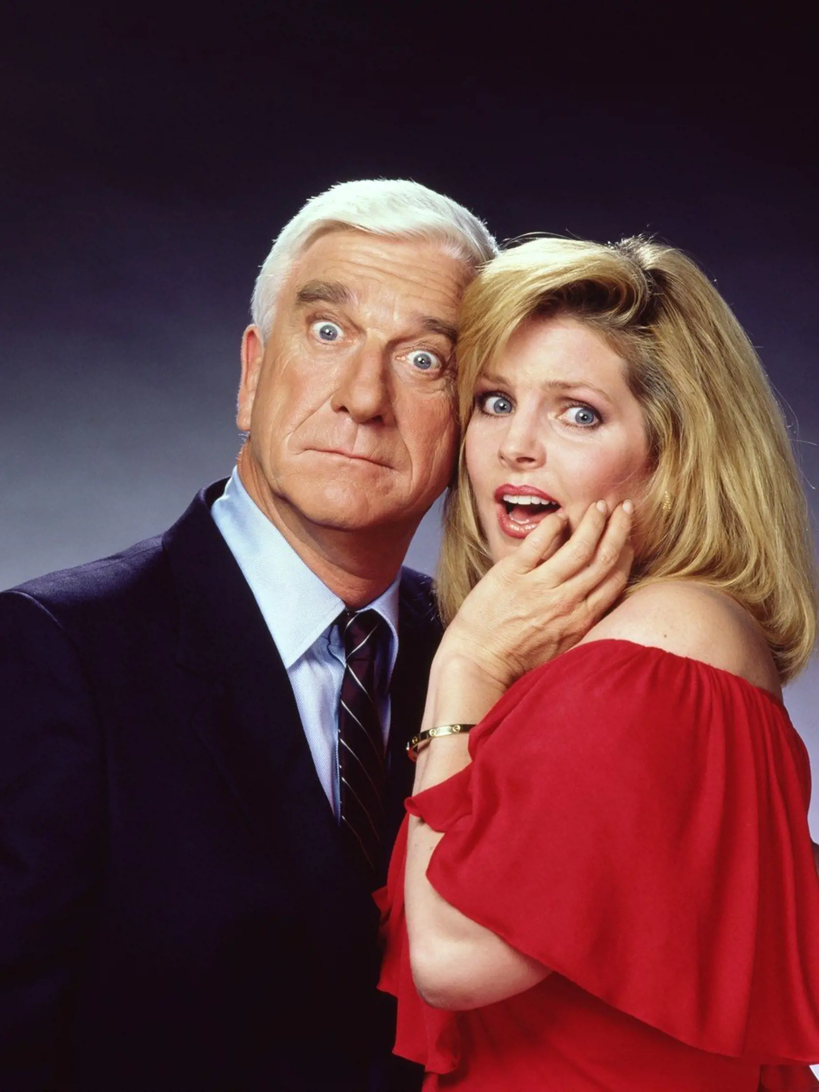RELEASE DATE: Dec 02, 1988. FILM TITLE: The Naked Gun: From the Files of Police Squad! STUDIO: Paramount Pictures. PLOT: A re-run of many of the gags from the original TV series 'Police Squad'. An Airplane type spoof, this time with the an incompetent lieutenant who always 'gets his man'. Visual gags come thick and fast, and it's impossible to catch them all with one viewing. The plot.. Queen Elizabeth II of England is coming to town, and Vincent Ludwig has plans to assassinate her using a brain