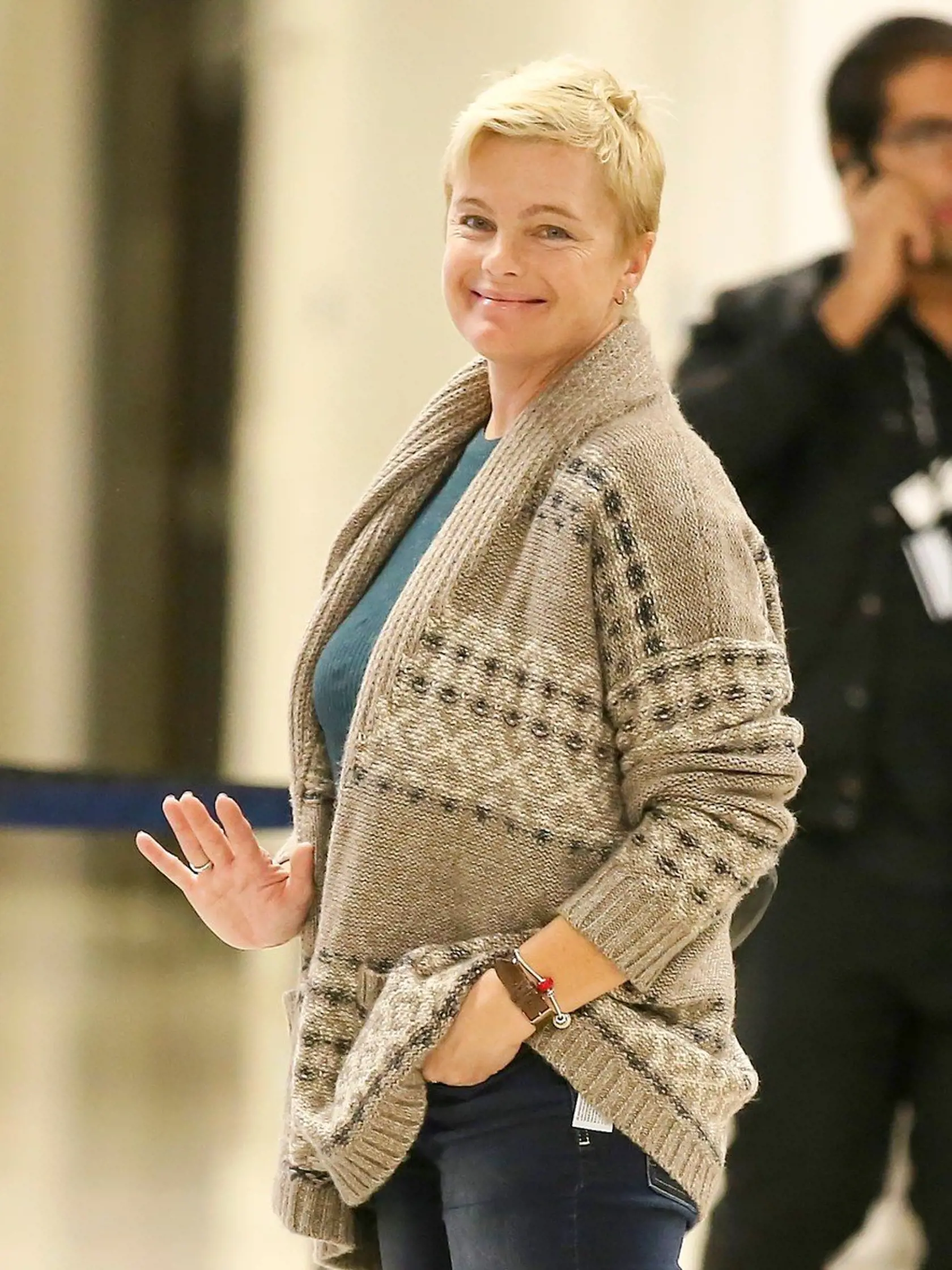 EXCLUSIVE: "Baywatch" actress Erika Eleniak is seen arriving from a flight in Los Angeles, California Pictured: Erika Eleniak, Image: 356846191, License: Rights-managed, Restrictions: -FRA,-Sight, Model Release: no, Credit line: Profimedia, Splash