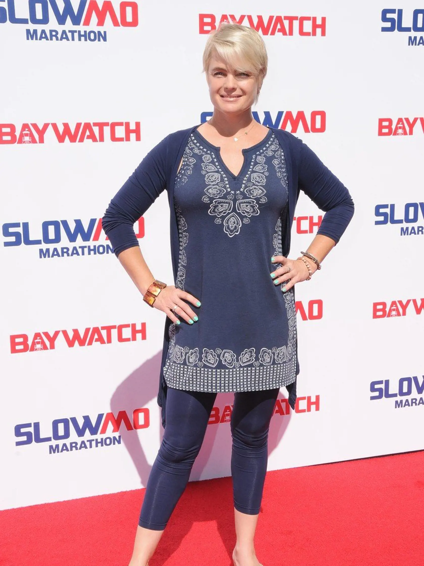 22 April 2017 - Los Angeles, California - Erika Eleniak. Baywatch Slow Motion Marathon held at Microsoft Square at L.A. Live in Los Angeles. Photo, Image: 329909767, License: Rights-managed, Restrictions: , Model Release: no, Credit line: Profimedia, Insight Media