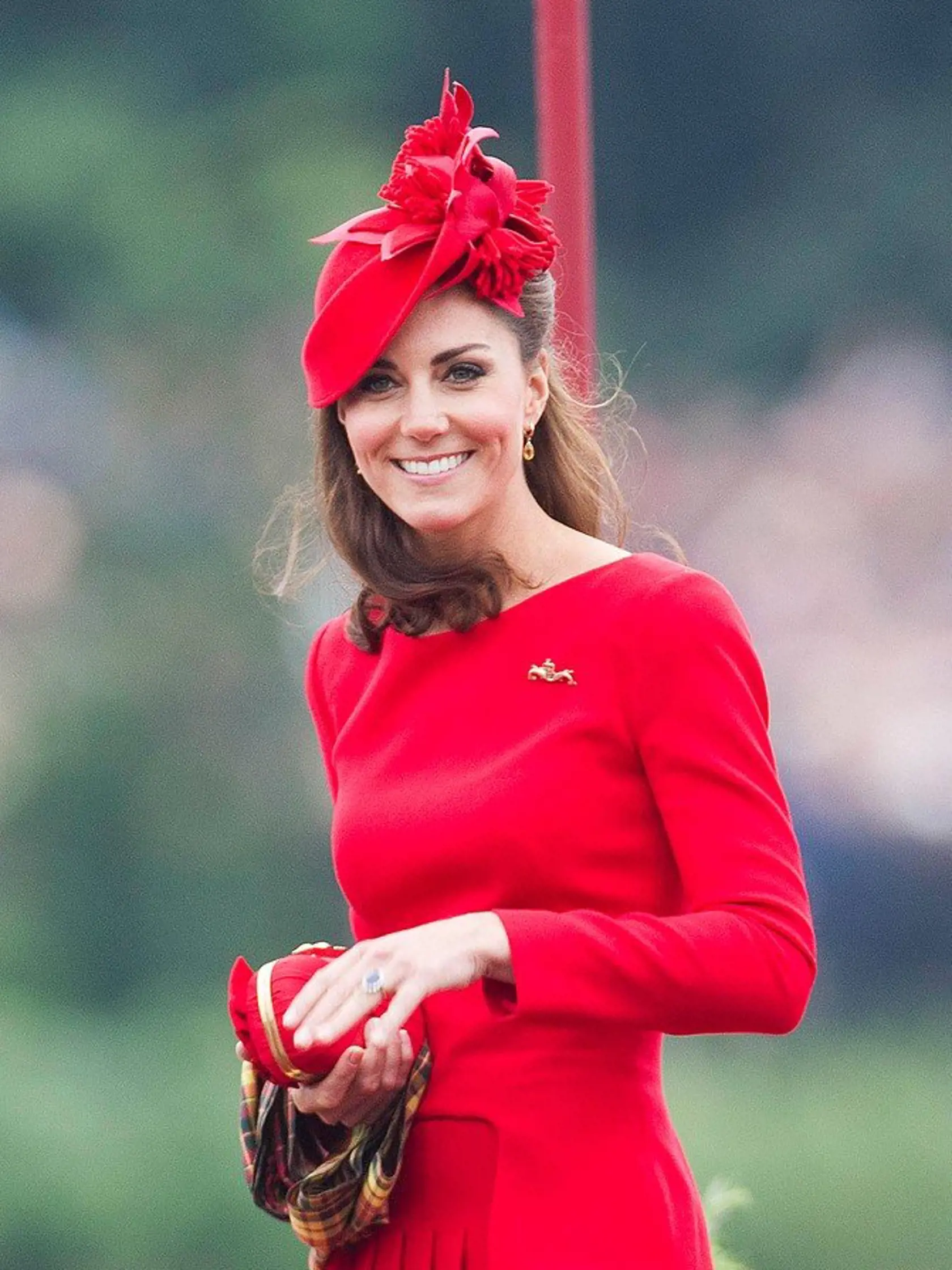3rd June, 2012:  The Diamond Jubilee River Pageant. Here, Catherine, The Duchess of Cambridge, arriving and boarding the "Spirit of Chartwell" on the river thames., Image: 130816374, License: Rights-managed, Restrictions: , Model Release: no, Credit line: Profimedia, Goff Photos