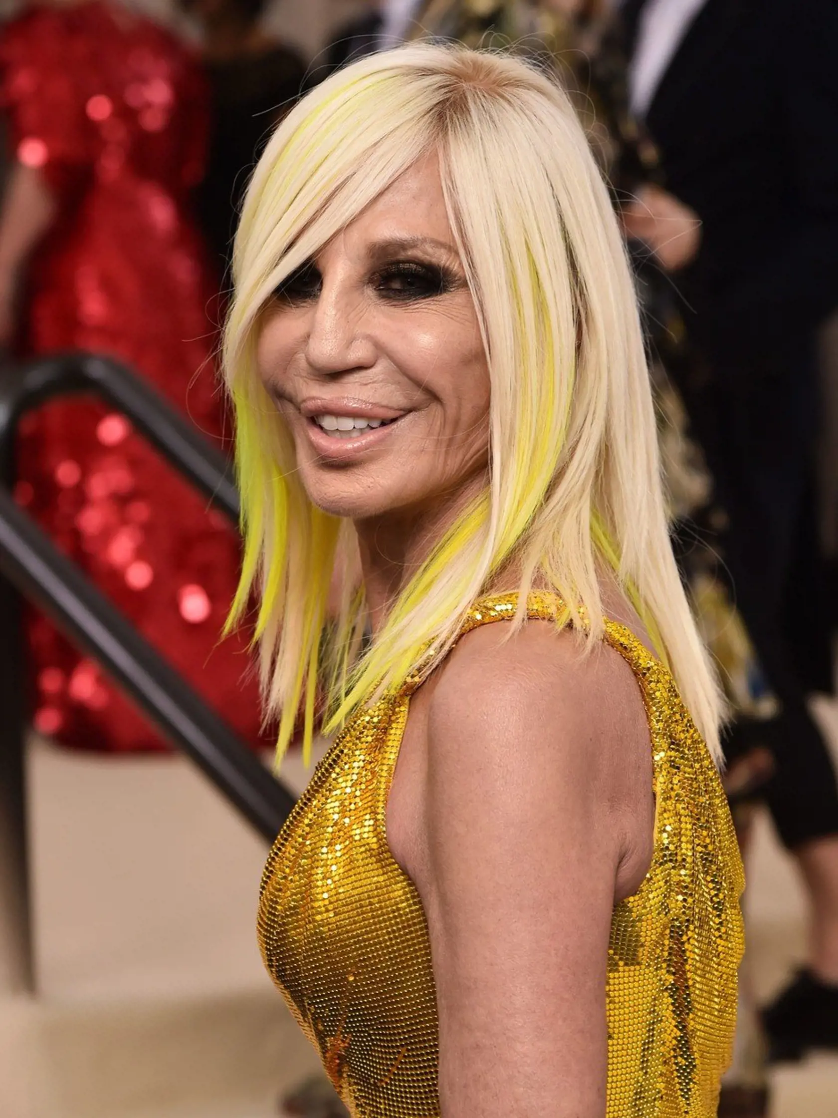 Donatella Versace  The Costume Institute Benefit celebrating the opening of Rei Kawakubo/Comme des Garcons: Art of the In-Between, Arrivals, The Metropolitan Museum of Art, New York, USA - 01 May 2017, Image: 330868332, License: Rights-managed, Restrictions: , Model Release: no, Credit line: Profimedia, TEMP Rex Features