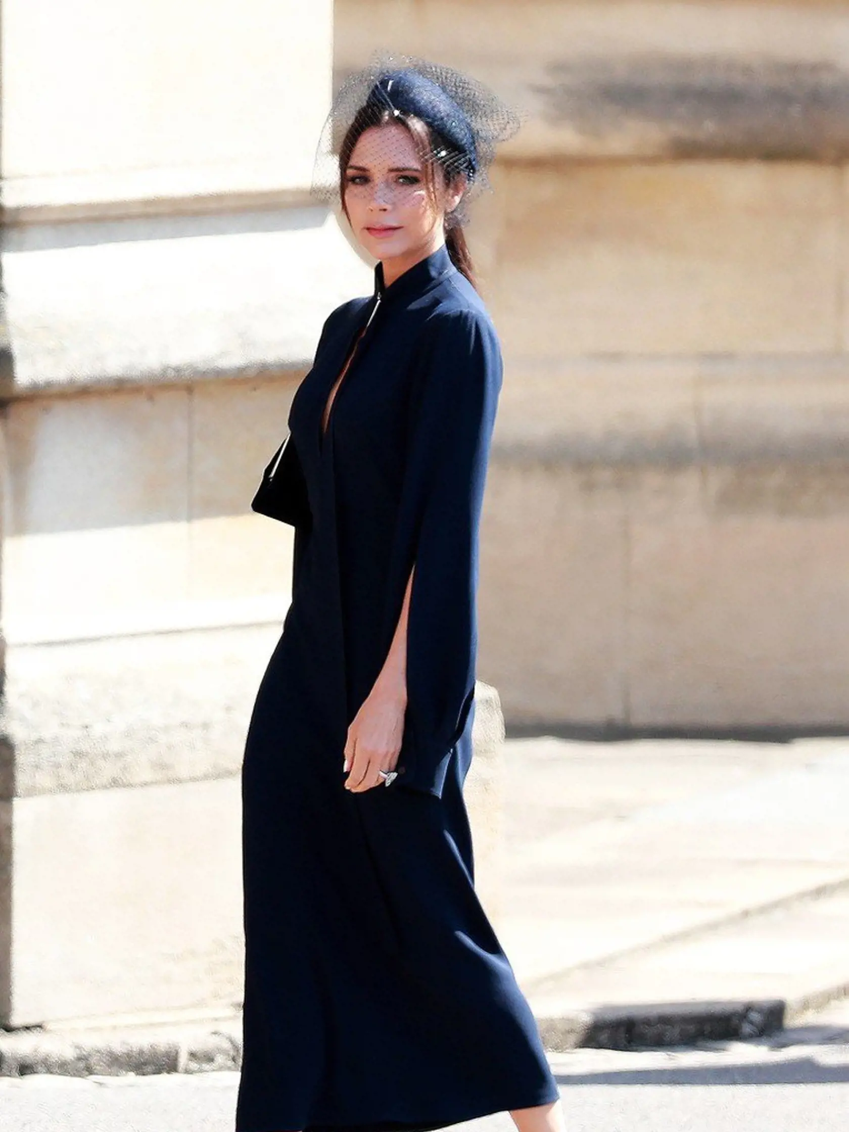 British fashion designer Victoria Beckham arrives for the royal wedding ceremony of Britain's Prince Harry and Meghan Markle at St George's Chapel in Windsor Castle, in Windsor, Britain, 19 May 2018.  EPA-EFE/, Image: 372247730, License: Rights-managed, Restrictions: , Model Release: no, Credit line: Profimedia, TEMP EPA