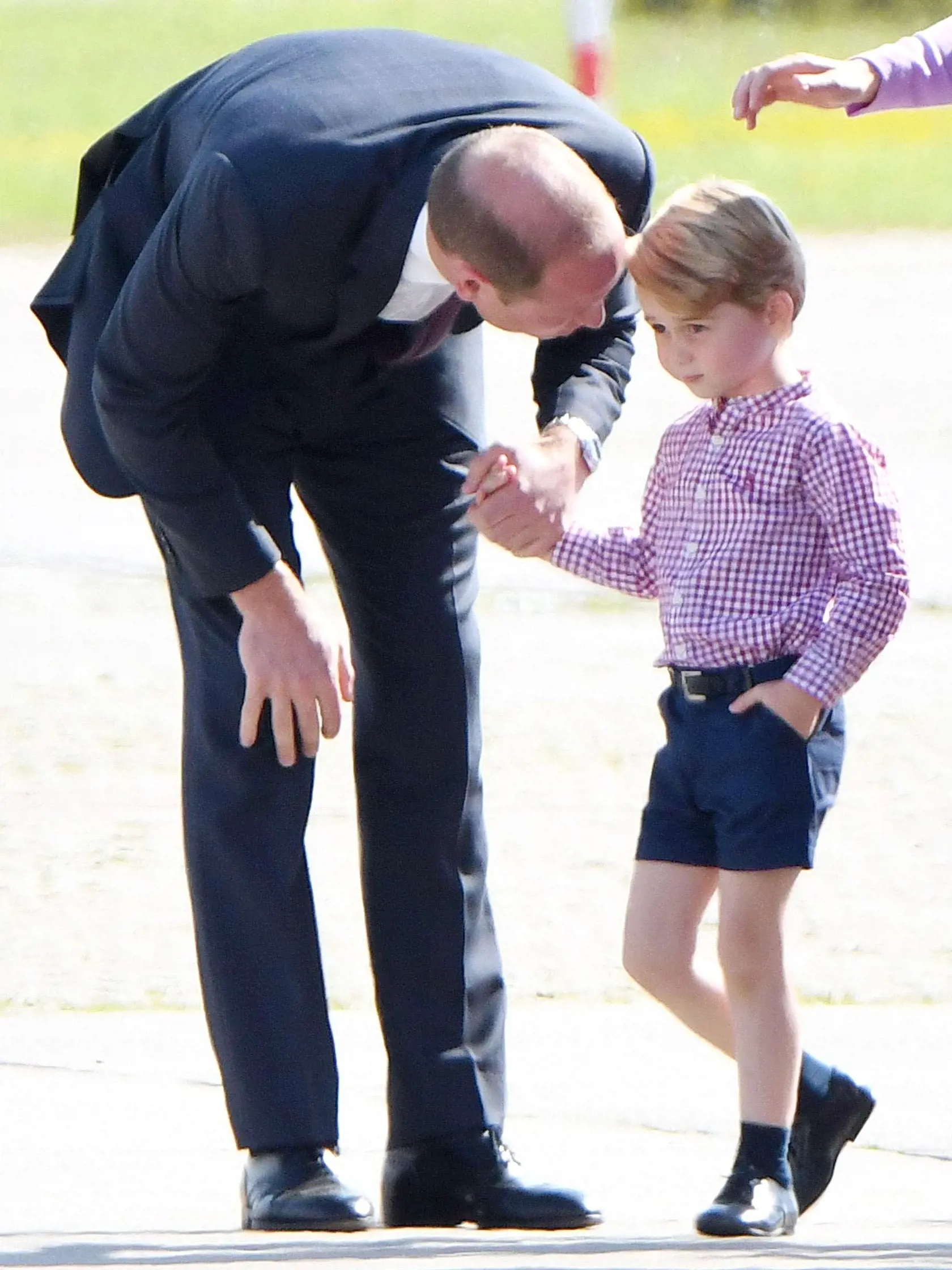 NO JUST JARED USAGE<BR/> Britain's Prince William, Duke of Cambridge, his wife Kate, the Duchess of Cambridge, and their children Prince George and Princess Charlotte visit Airbus helicopters on the tarmac of the Airbus plant in Hamburg Pictured: Prince William, Catherine Duchess of Cambridge, Prince George and Princess Charlotte, Image: 342809614, License: Rights-managed, Restrictions: -BEL,-BRA,-DEU,-FRA,-GBR,-JPN,-NLD,-POL,-RUS,-xdmail,-xdmirr,-GLBMG,-INTw,-LIFSTL,-NATENQ,-NYPOST,-OKMUSA,-PEO