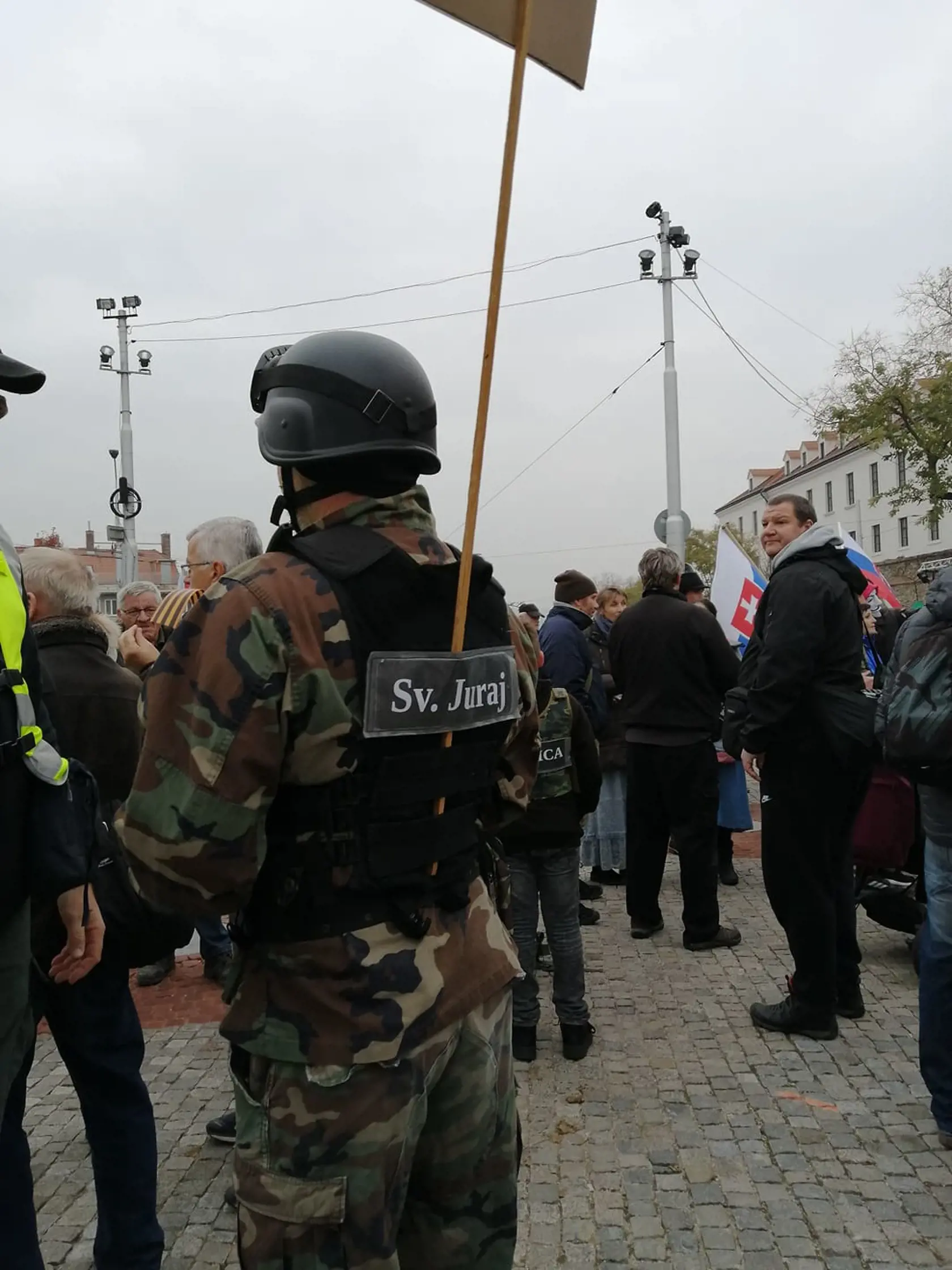 Protivládne protesty v Bratislave.