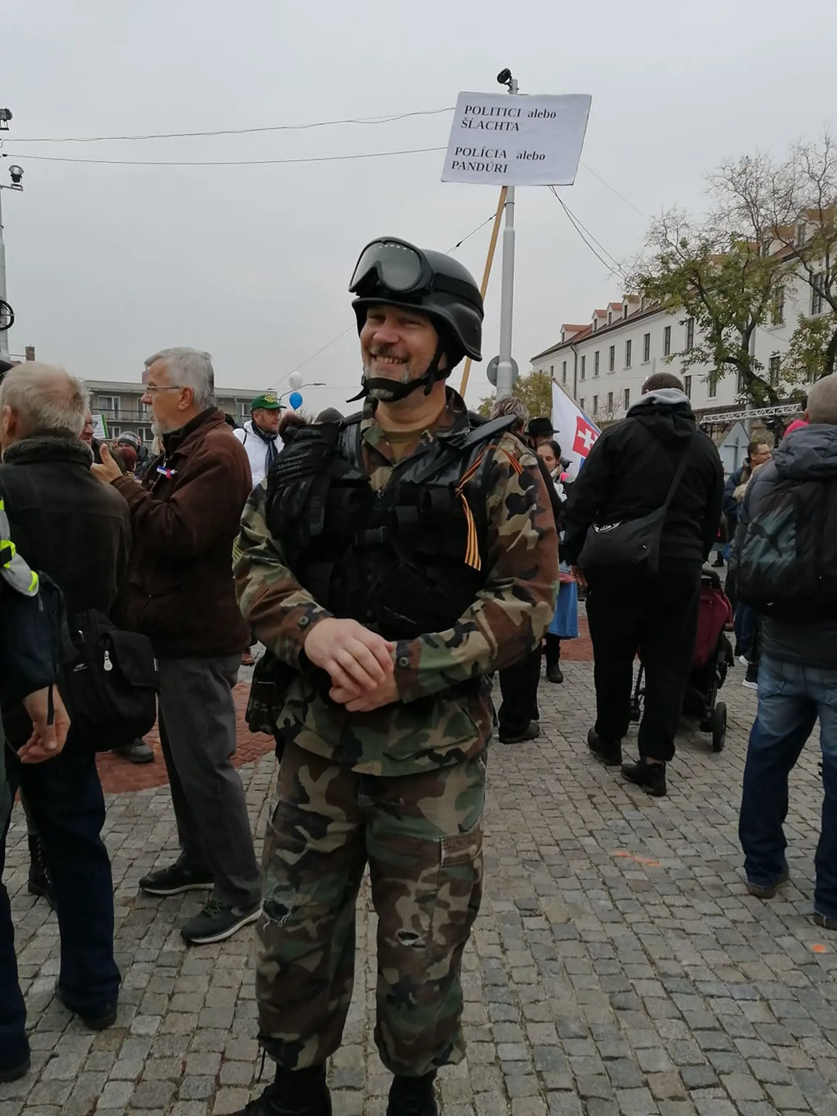 Protivládne protesty v Bratislave.