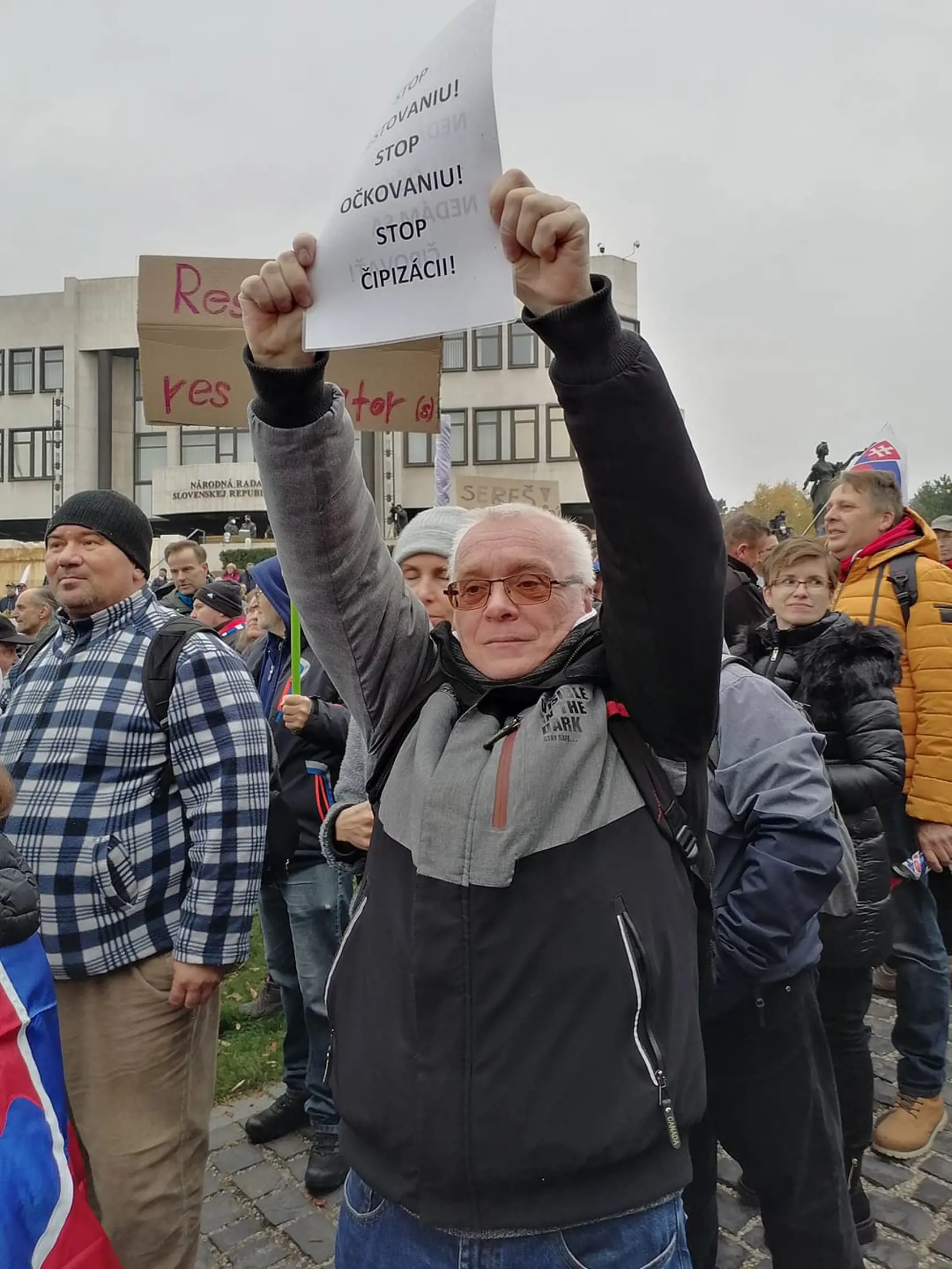 Protivládne protesty v Bratislave.