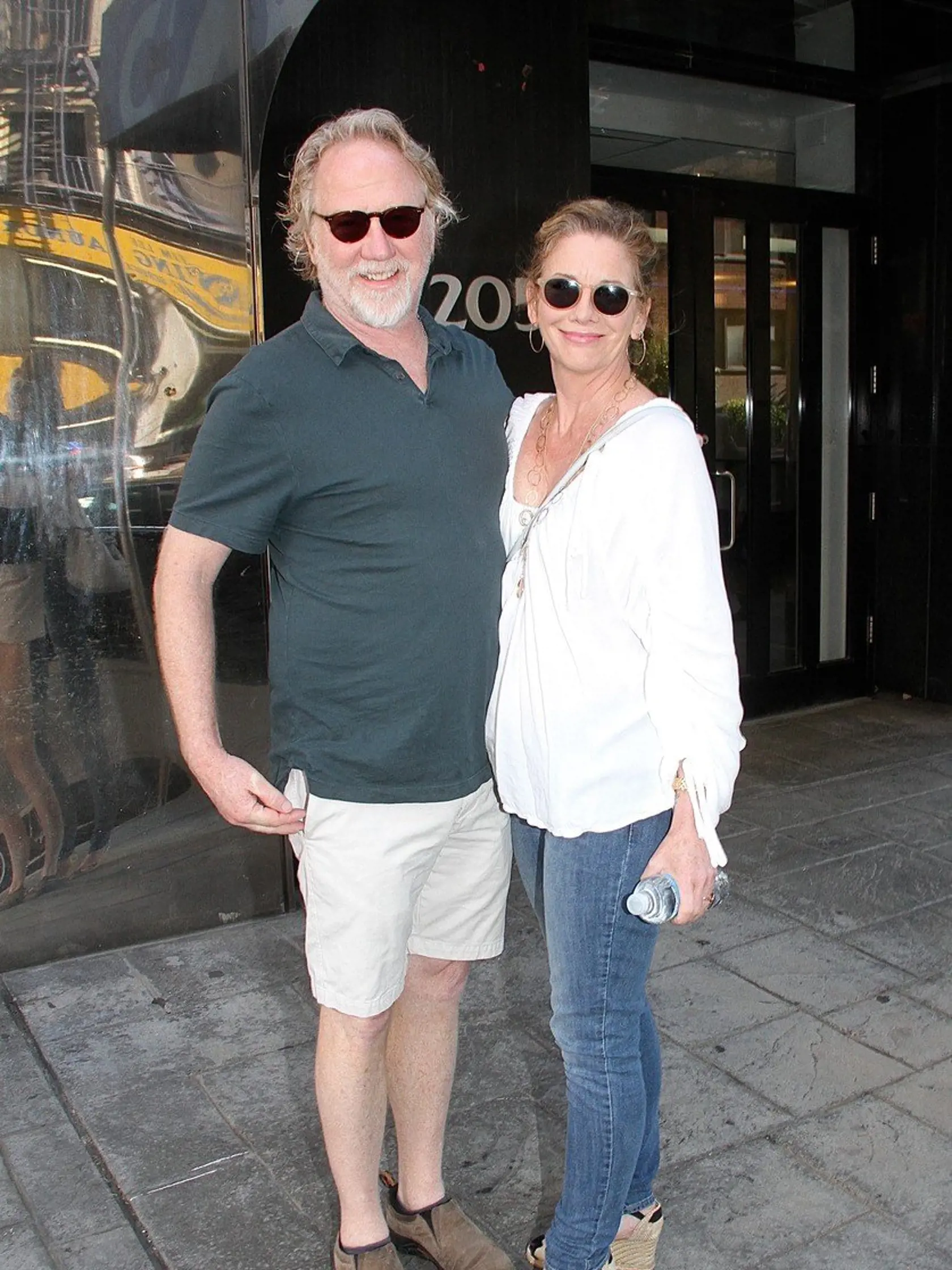 Actress Melissa Gilbert spotted leaving 'Good Day New York' along with her husband actor Timothy Busfield in New York City, New York, USA.  Pictured: Timothy Busfield and Melissa Gilbert, Image: 346563245, License: Rights-managed, Restrictions: -ALLCOUNTRY, Model Release: no, Credit line: Profimedia, Splash