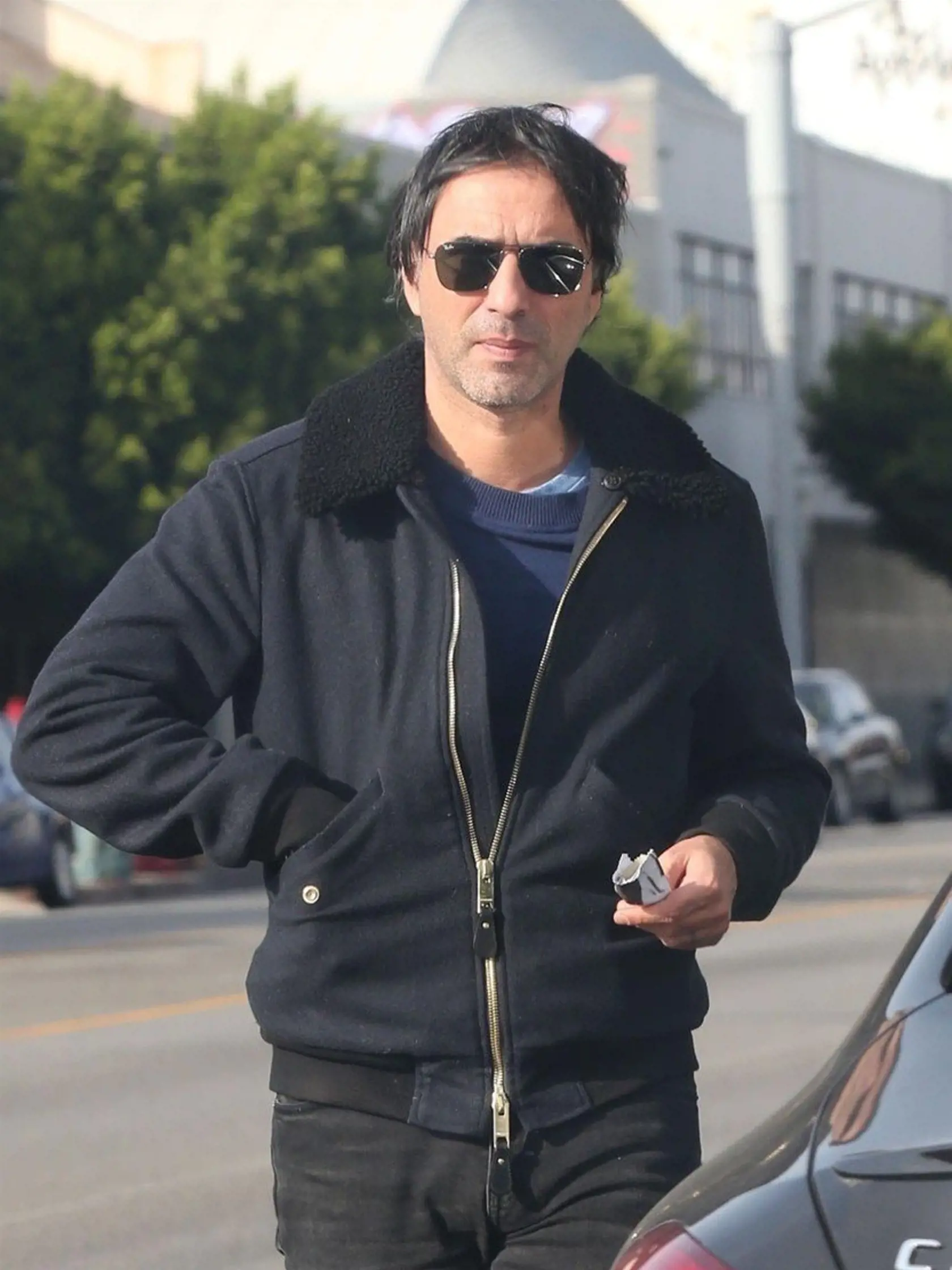 West Hollywood, CA  - *EXCLUSIVE*  - Couple Vanessa Paradis and Samuel Benchetrit stop to check out the art gallery 'La Luz De Jesus Gallery' in West Hollywood. The happy couple held hands as they made their way into the gallery.    **SHOT ON 11/13/17**    Pictured: Samuel Benchetrit        *UK Clients - Pictures Containing Children  Please Pixelate Face Prior To Publication*, Image: 355340504, License: Rights-managed, Restrictions: , Model Release: no, Credit line: Profimedia, AKM-GSI