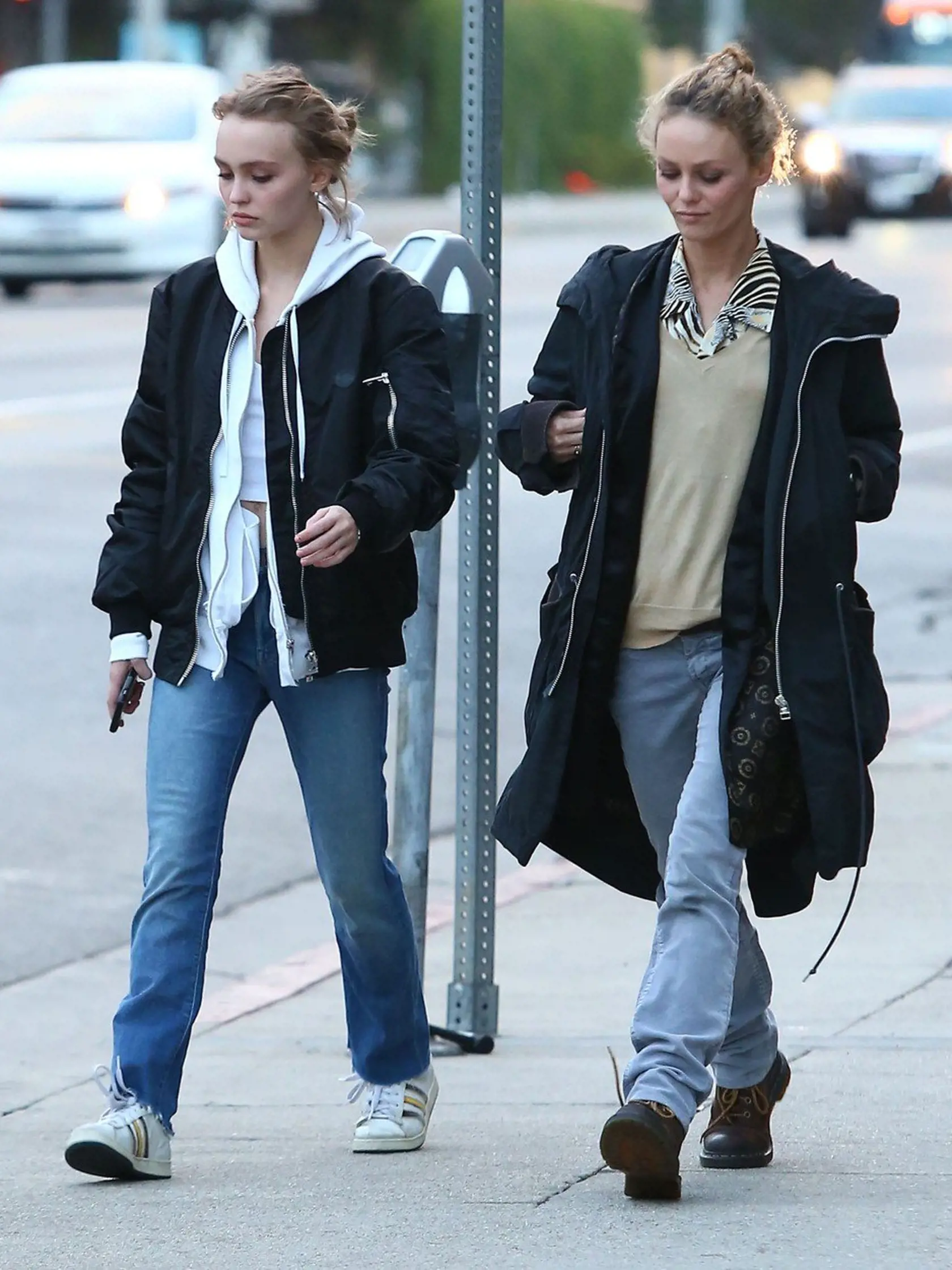 51950594 Actress Vanessa Paradis and her daughter Lily-Rose Depp spotted out shopping in West Hollywood, California on January 18, 2016. The pair stopped by Shoe Palace to pick up some shoes., Image: 271676364, License: Rights-managed, Restrictions: , Model Release: no, Credit line: Profimedia, FameFlynet USA