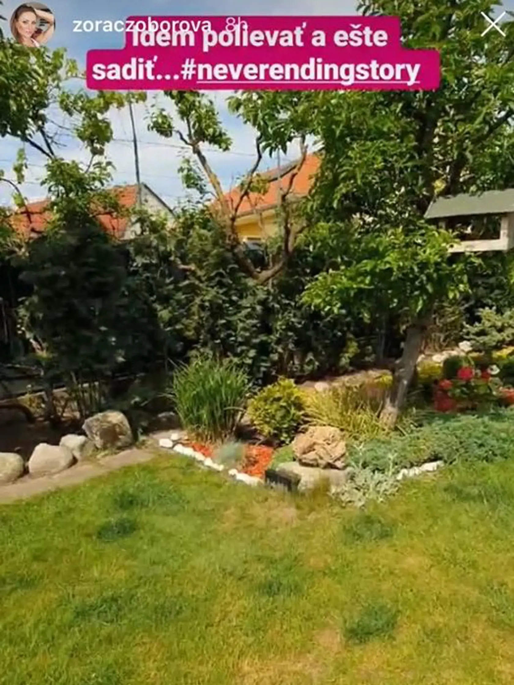 Záhrada Zory Czoborovej.
