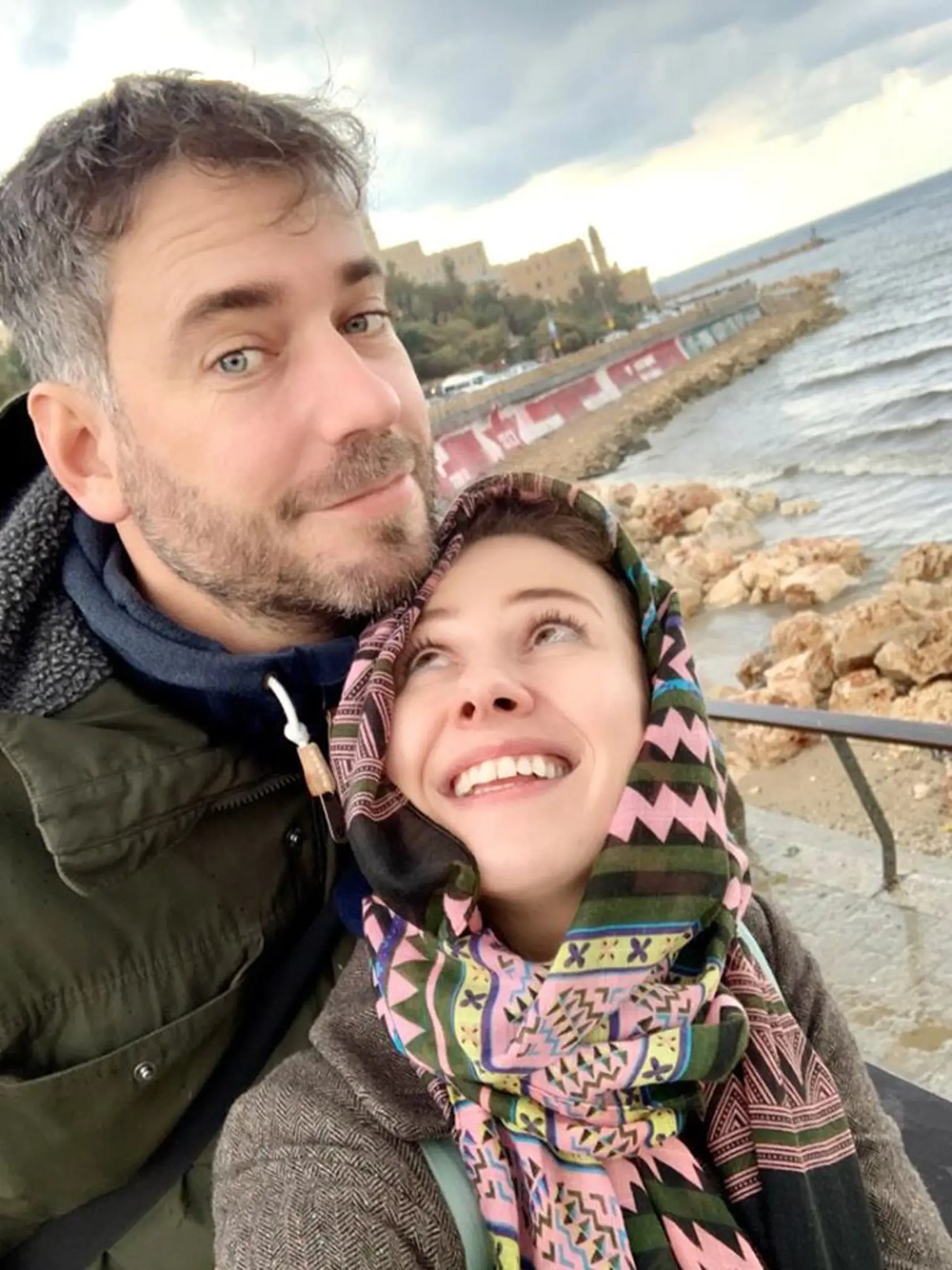 Martin s Aničkou na dovolenke začiatkom nového roka.