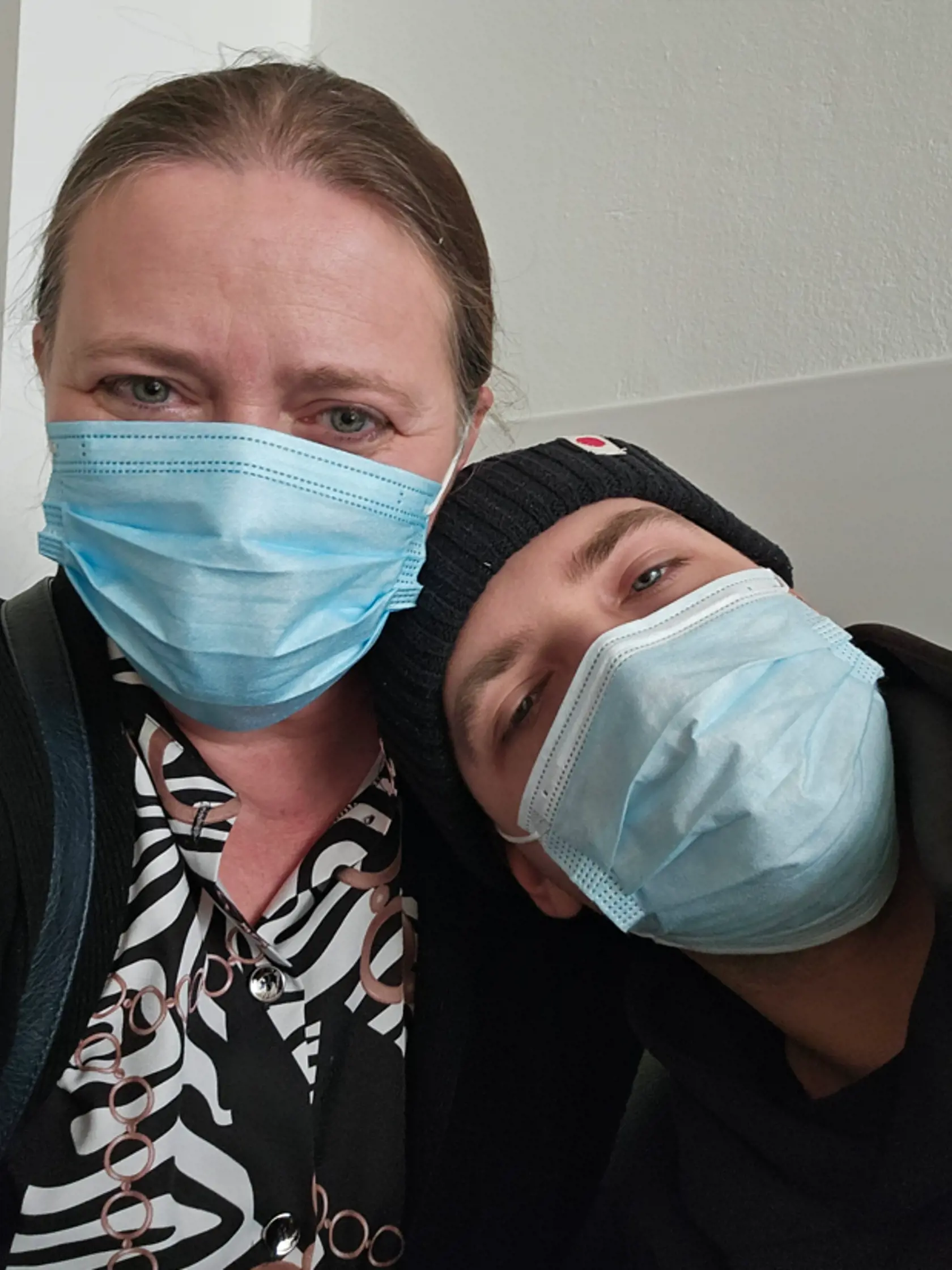 Posledná fotka s mamou pred nástupom na dlhodobú hospitalizáciu.