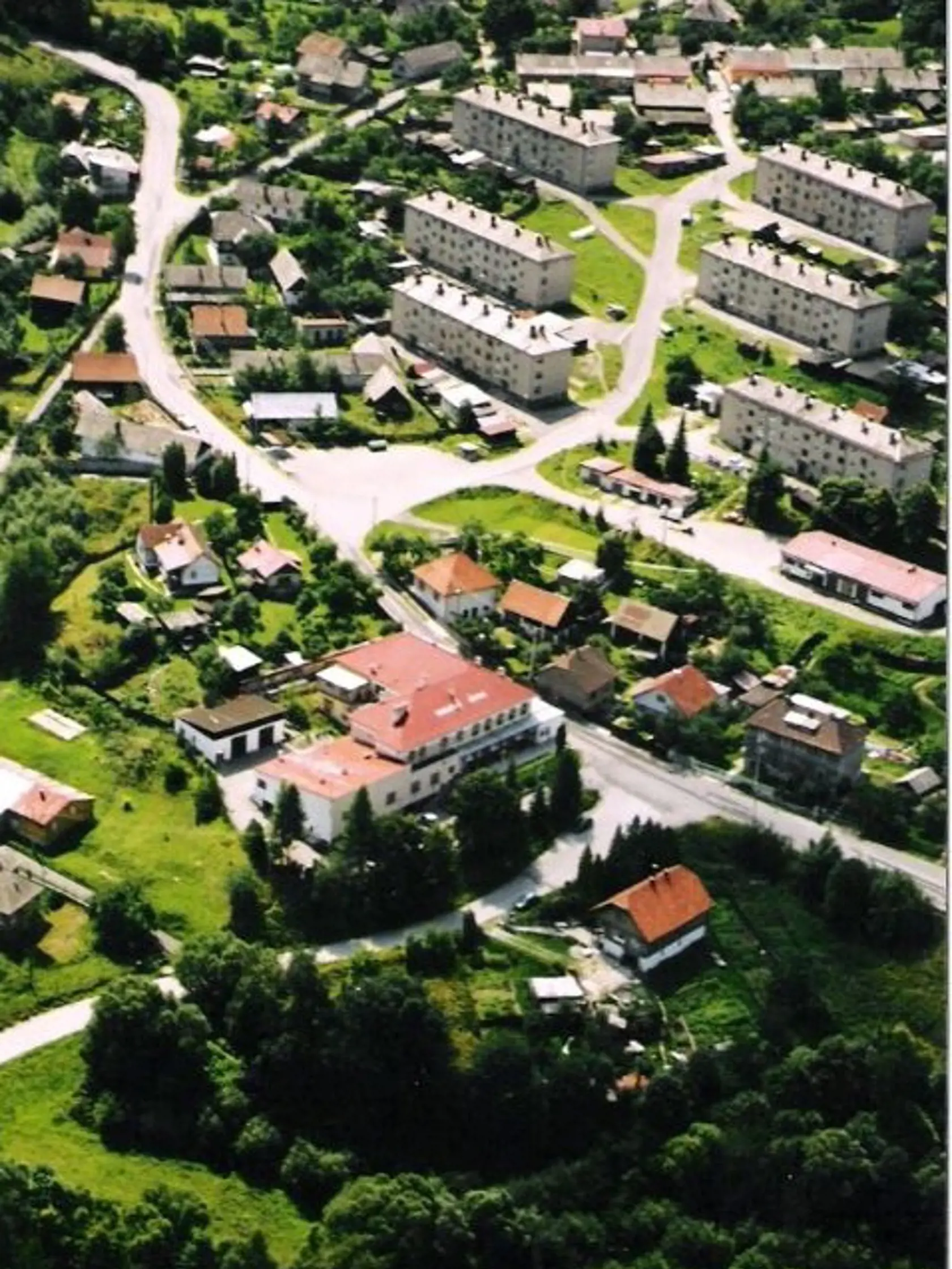 Letecký záber na  Rudňany.