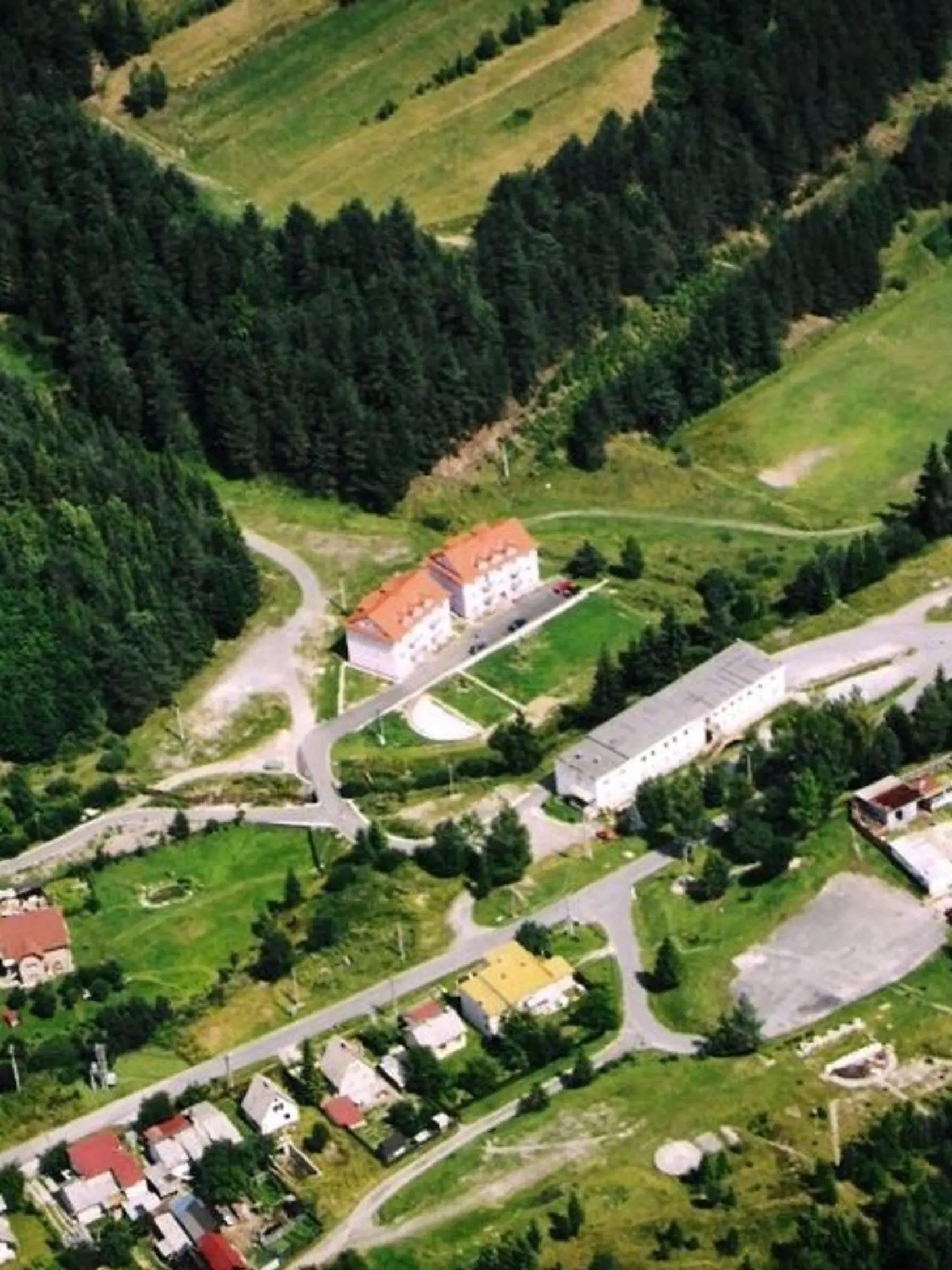 Letecký záber na  Rudňany.