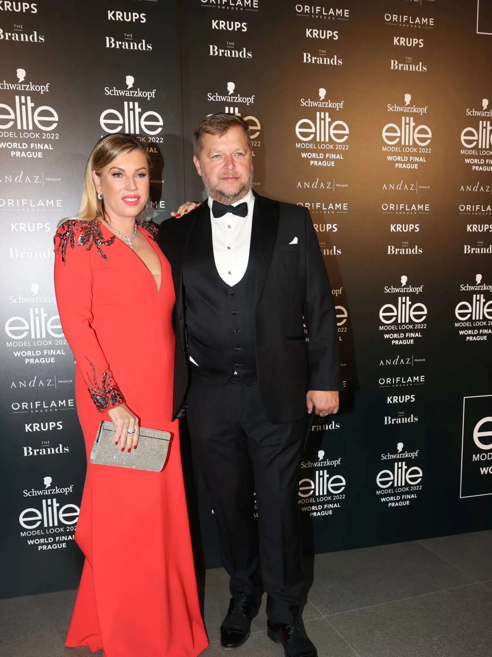 Svetové finále Elite Model Look. Na snímke Gabika Ruman s manželom Karolom Rumanom.